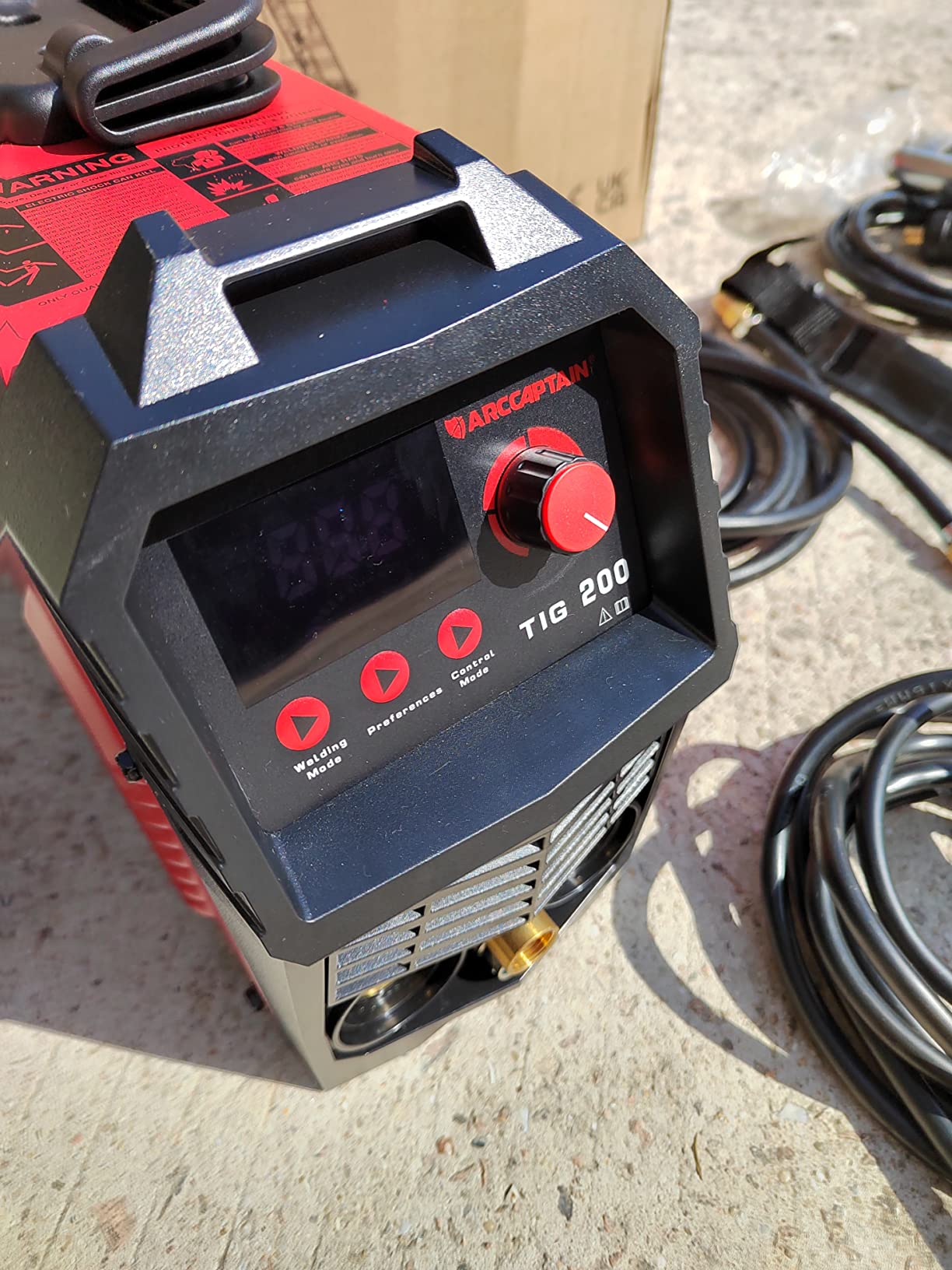ARCCAPTAIN 200A TIG Welder, 110V/220V TIG/Stick 2 IN 1 Welding Machine | High Frequency DC TIG, 2T/4T Function / LED Digital Display / Includes Tungsten Electrode / Dual Voltage / TIG200 customer photo 2