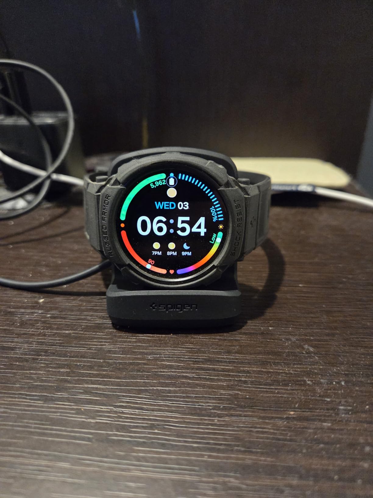 for Samsung Galaxy Watch Wireless Charger Stand - Compatible with Watch 8 Classic 46mm / 8 40/44mm / 7 40/44mm / Ultra 47mm / 6 Classic 43mm / 6 40/44mm / 5 40/44mm / 5 Pro 45mm - Black customer photo 1