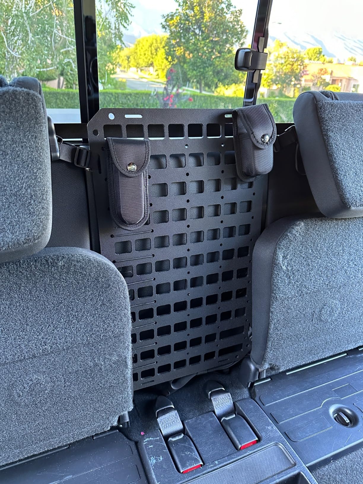 TACNEX Vehicle Rigid MOLLE Panel for Car Visor Organizer EDC Pouch Tool Holster Bag Holder Tactical Gear Rack Truck Equipment Mount Plate Modular Storage Shelf Auto Interior Accessories customer photo 1