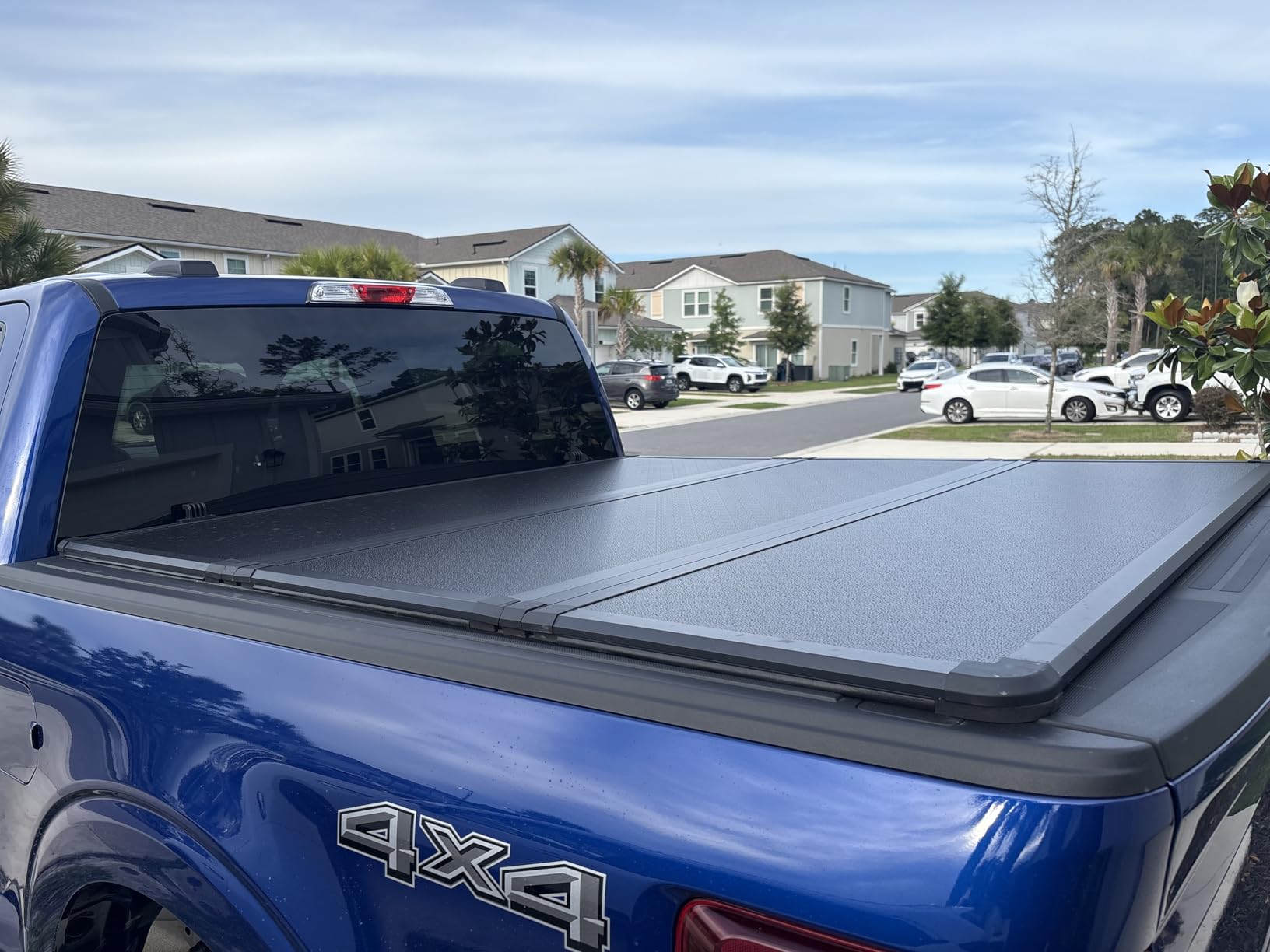 Tutel Hard Shell Folding Truck Bed Tonneau Cover|Fits 2015-2026 Ford F150 5'5