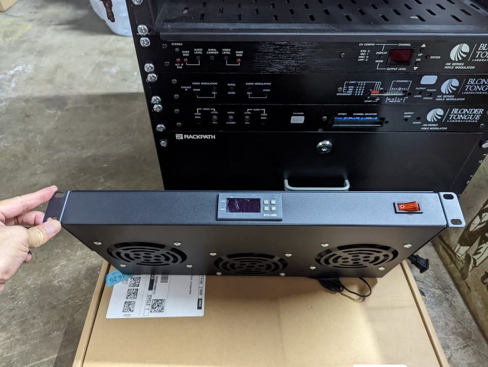 Rack Mount Fan - 3 Fan Server Cooling System - 1U 19