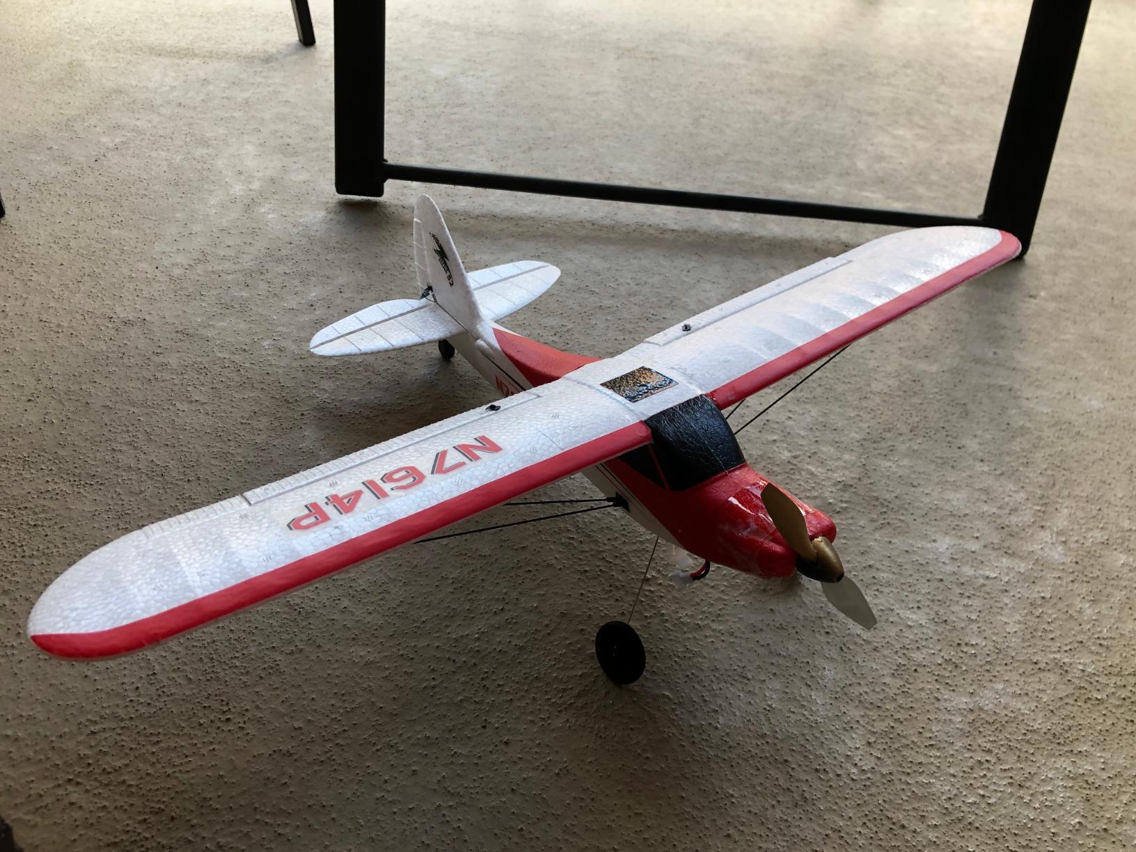 VOLANTEXRC RC Plane Trainer Sport Cub 4CH Remote Control Airplane with Prop Saver, 6-Axis Gyro Stabilizer & 3 Modes to Fly, Radio Controlled Aircraft RTF for Beginners & Adults (500mm,Blue) customer photo 2