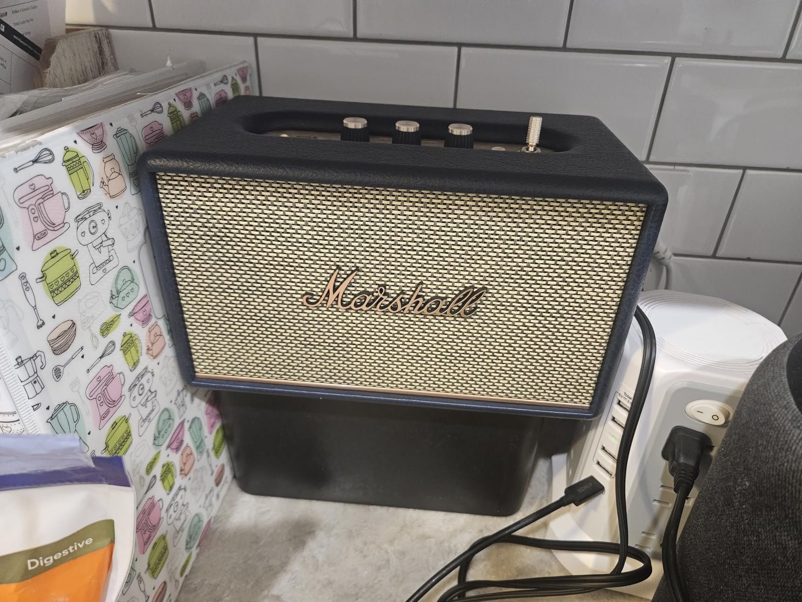 Marshall Acton III Bluetooth Home Speaker - Loud Stereo Sound with Bass and Treble Controls | Plug-in Powered | 3.5mm Aux Input customer photo 1