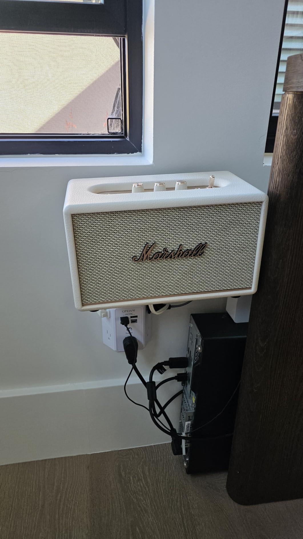 Marshall Acton III Bluetooth Home Speaker - Loud Stereo Sound with Bass and Treble Controls | Plug-in Powered | 3.5mm Aux Input customer photo 2