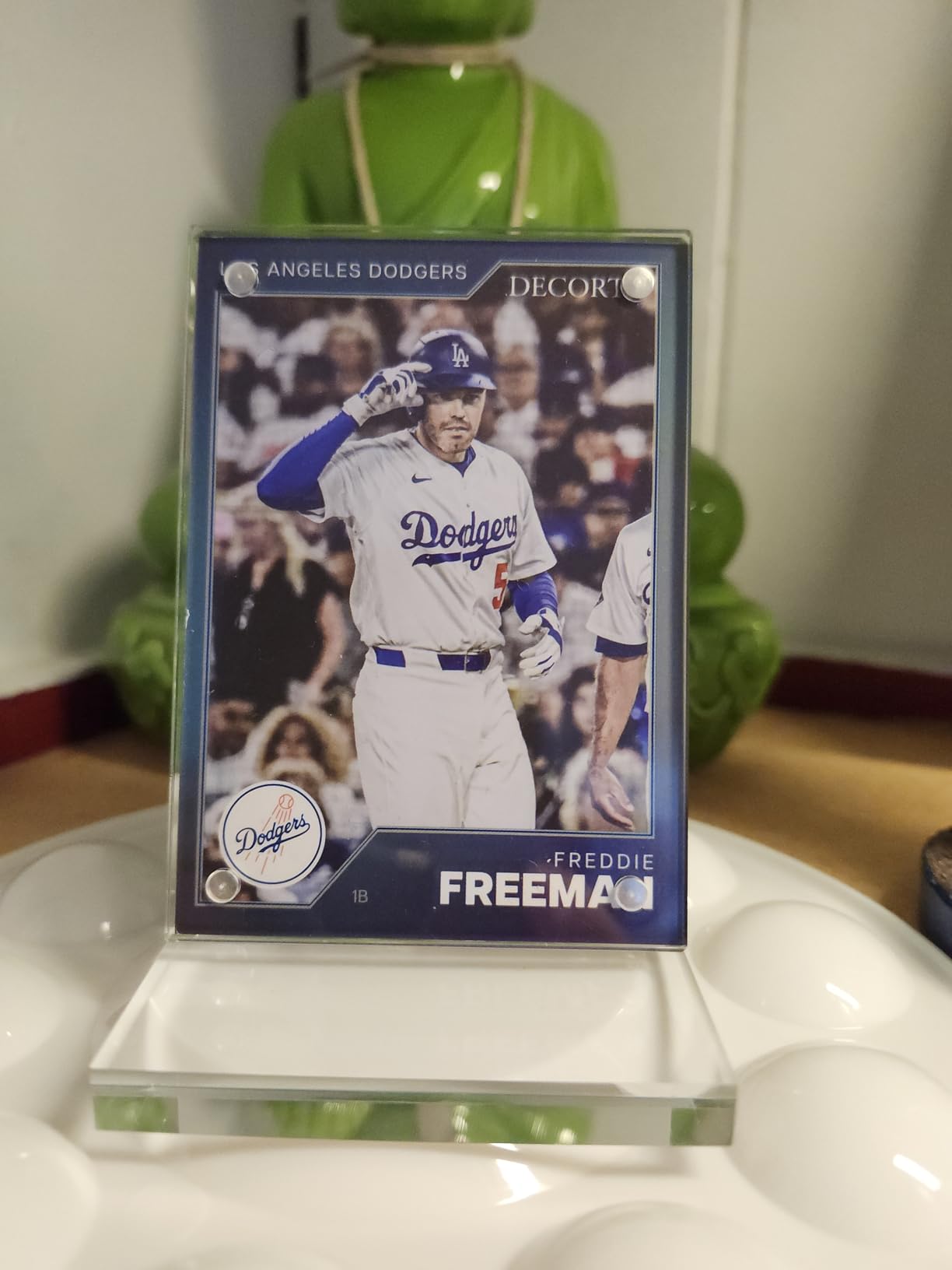 Baseball Card Display Stand Clear Acrylic Sports Graded Card Easel Holders Case Magnetic Frame (1) customer photo 2