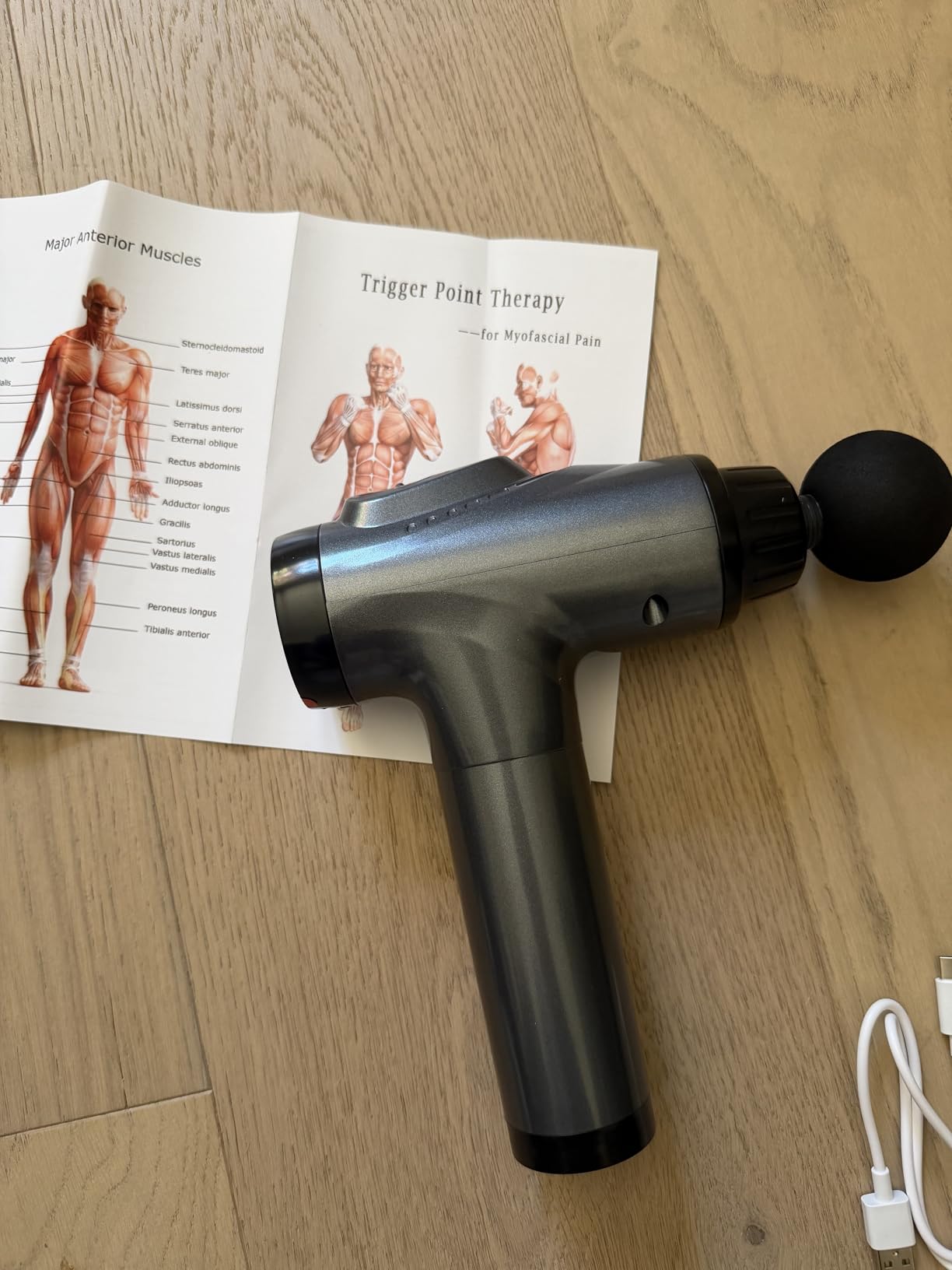 APHERMA Massage Gun, Muscle Massage Gun for Athletes Handheld Electric Deep Tissue Back Massager, Percussion Massage Device with 30 Speed Levels 9 Heads customer photo 1