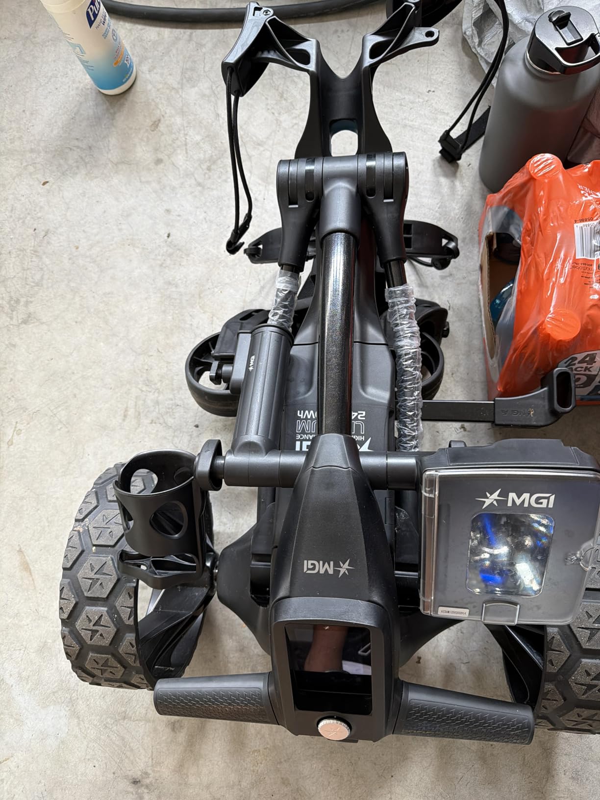 MGI Navigator Ai GPS+ Electric Golf Cart - 36 Hole Lithium Battery - Remote Control - Accessories Included customer photo 1