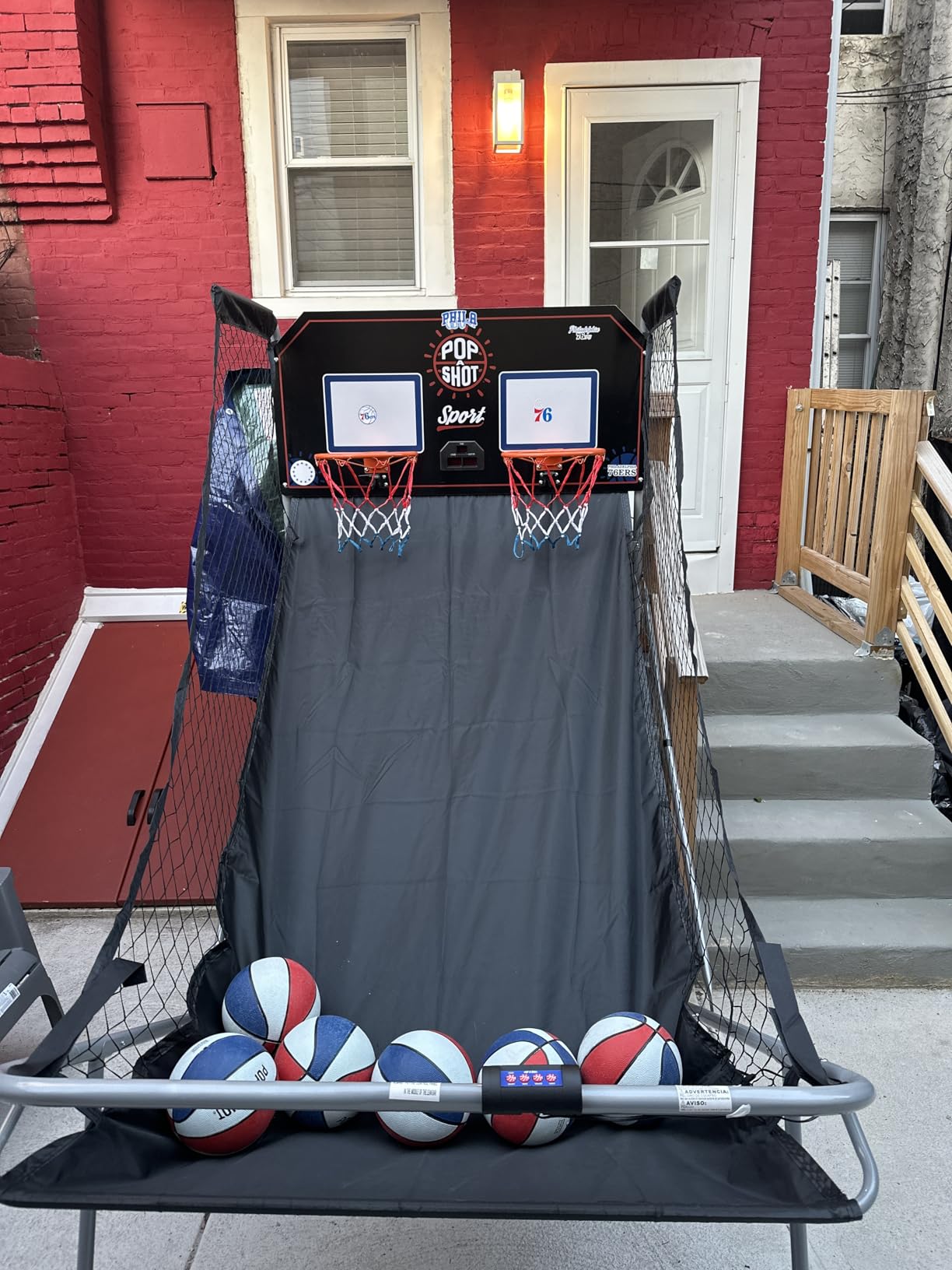 Pop-A-Shot - Dual Shot Sport | Arcade Basketball Game for Home | Paddle Scoring Hoop, 10 Game Modes, 4 Balls | Foldable for Easy Storage | Fun for All Players customer photo 1