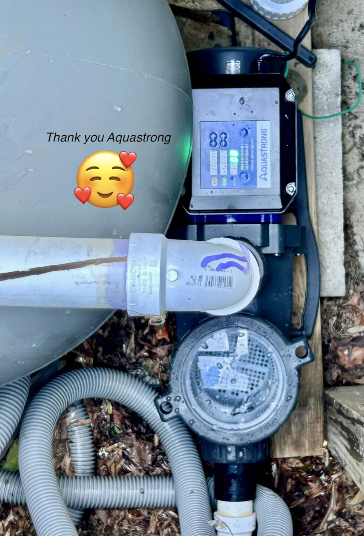 Aquastrong In/Above Ground Pool Pump High Flow Self Primming Swimming Pool Pump,Deep Blue customer photo 2