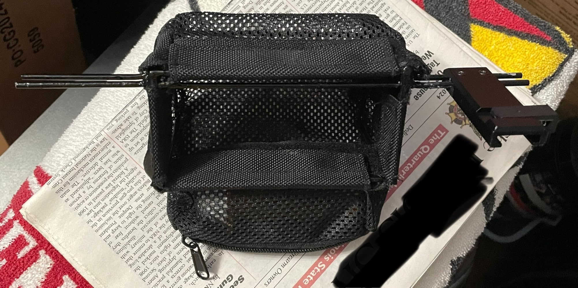 CVLIFE Thickened Brass Catcher, Heat Resistant Premium Nylon Shell Catcher, Zipper Bottom Brass Collector with Two Picatinny Rail Mount, Black and Green customer photo 1