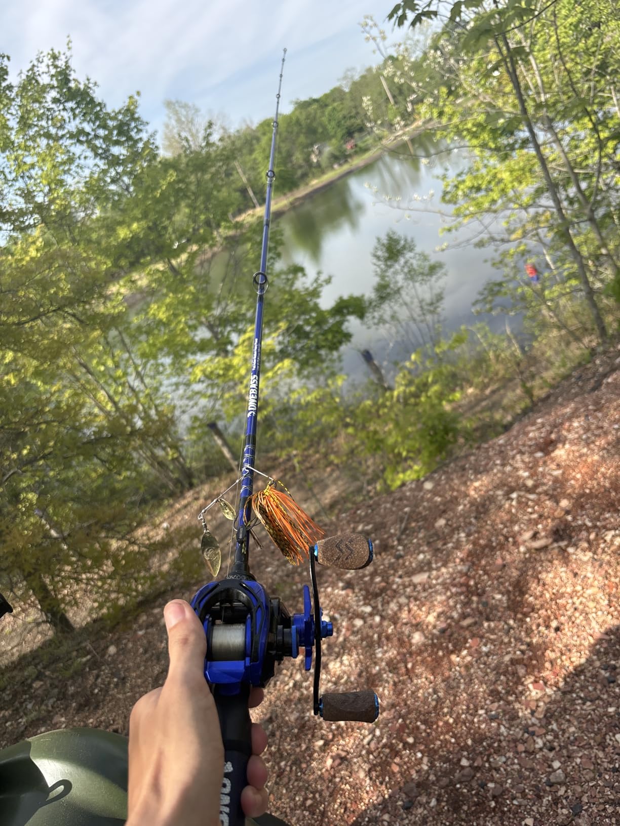 One Bass Fishing Rod and Reel Combo, IM7 Graphite 2 Pc Blank Baitcasting Combo, Spinning Rod with Super Polymer Handle customer photo 1