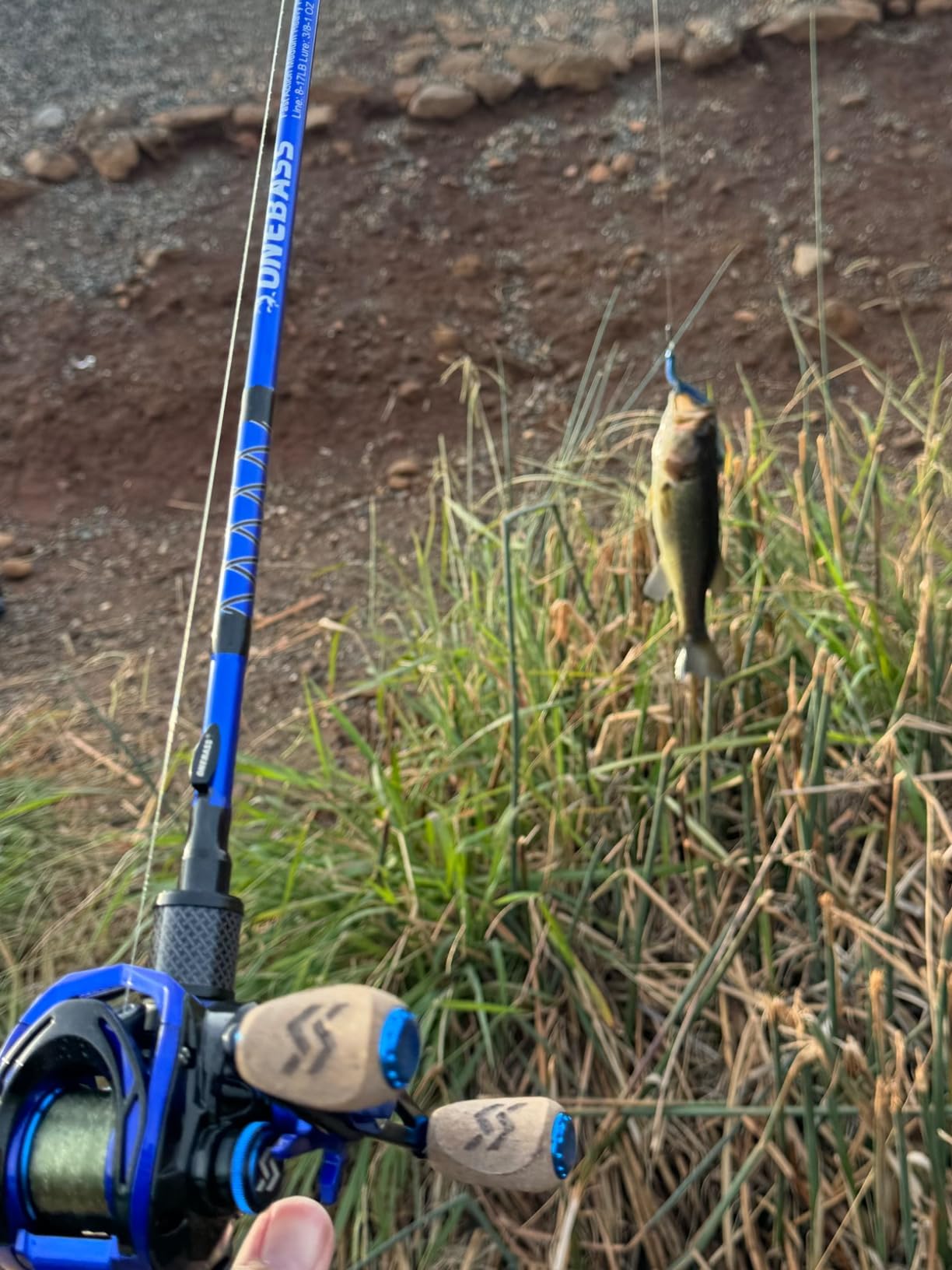 One Bass Fishing Rod and Reel Combo, IM7 Graphite 2 Pc Blank Baitcasting Combo, Spinning Rod with Super Polymer Handle customer photo 2