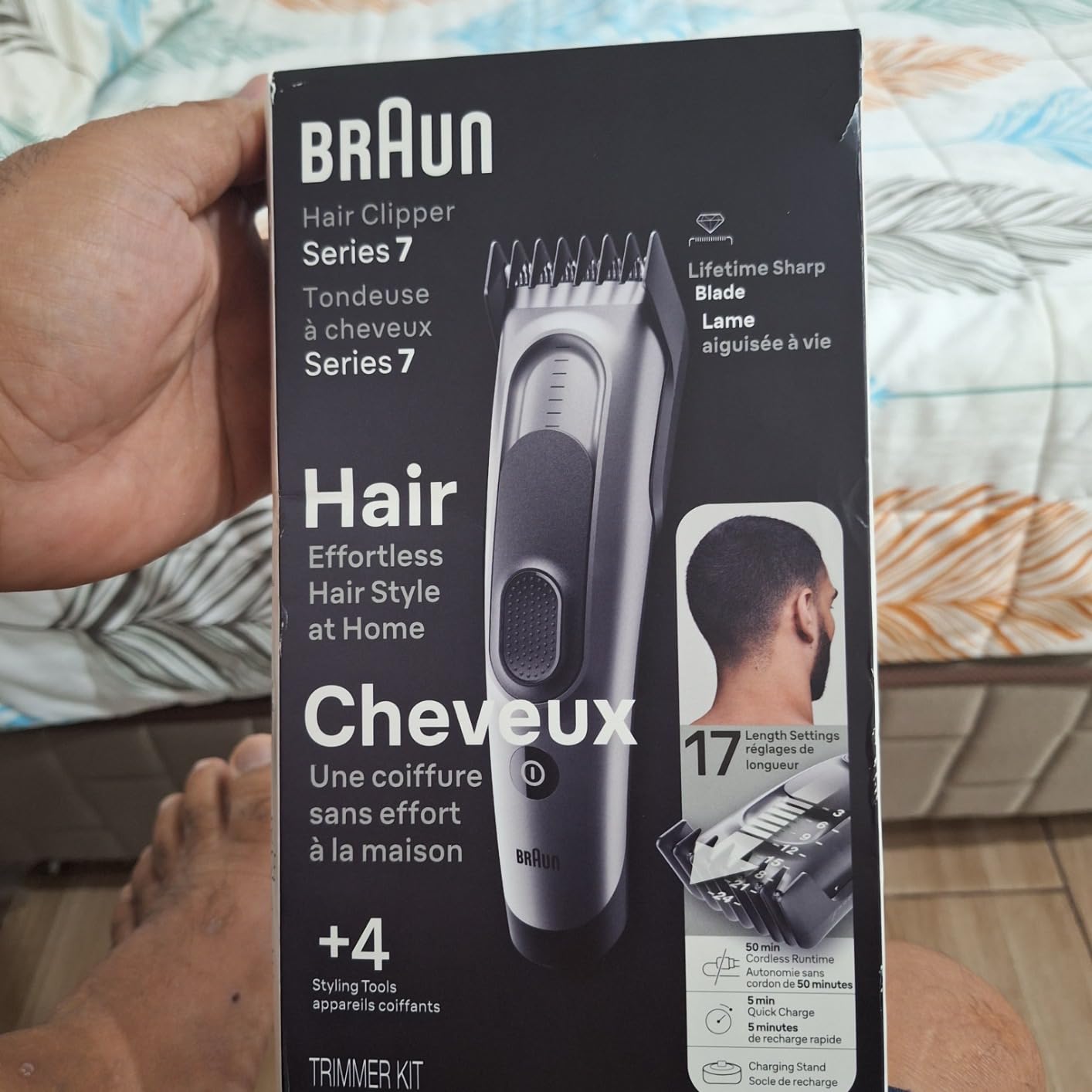 Braun Hair Clippers for Men, Series 7 7390, Hair Clip from Home with 17 Length/Recall Setting, Ultra-Sharp Blades, Washable customer photo 1