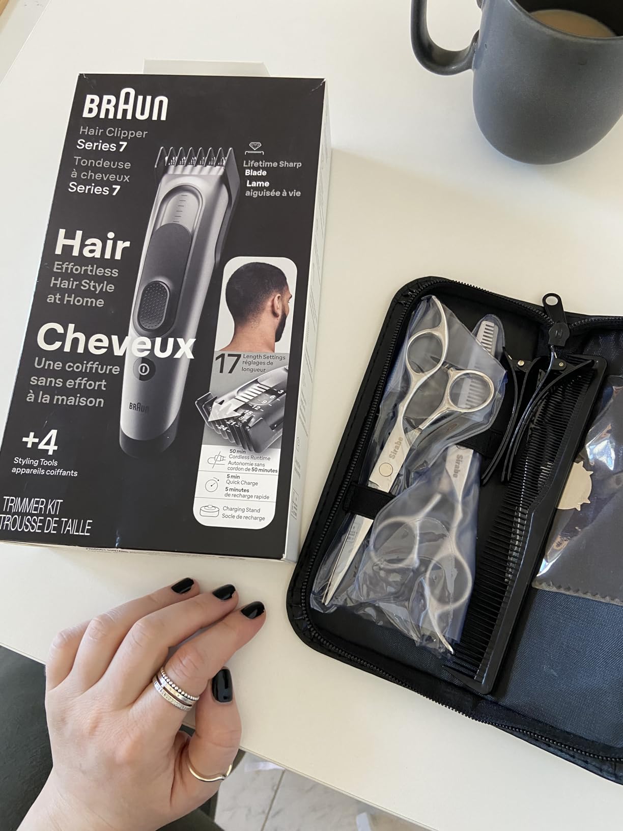 Braun Hair Clippers for Men, Series 7 7390, Hair Clip from Home with 17 Length/Recall Setting, Ultra-Sharp Blades, Washable customer photo 2
