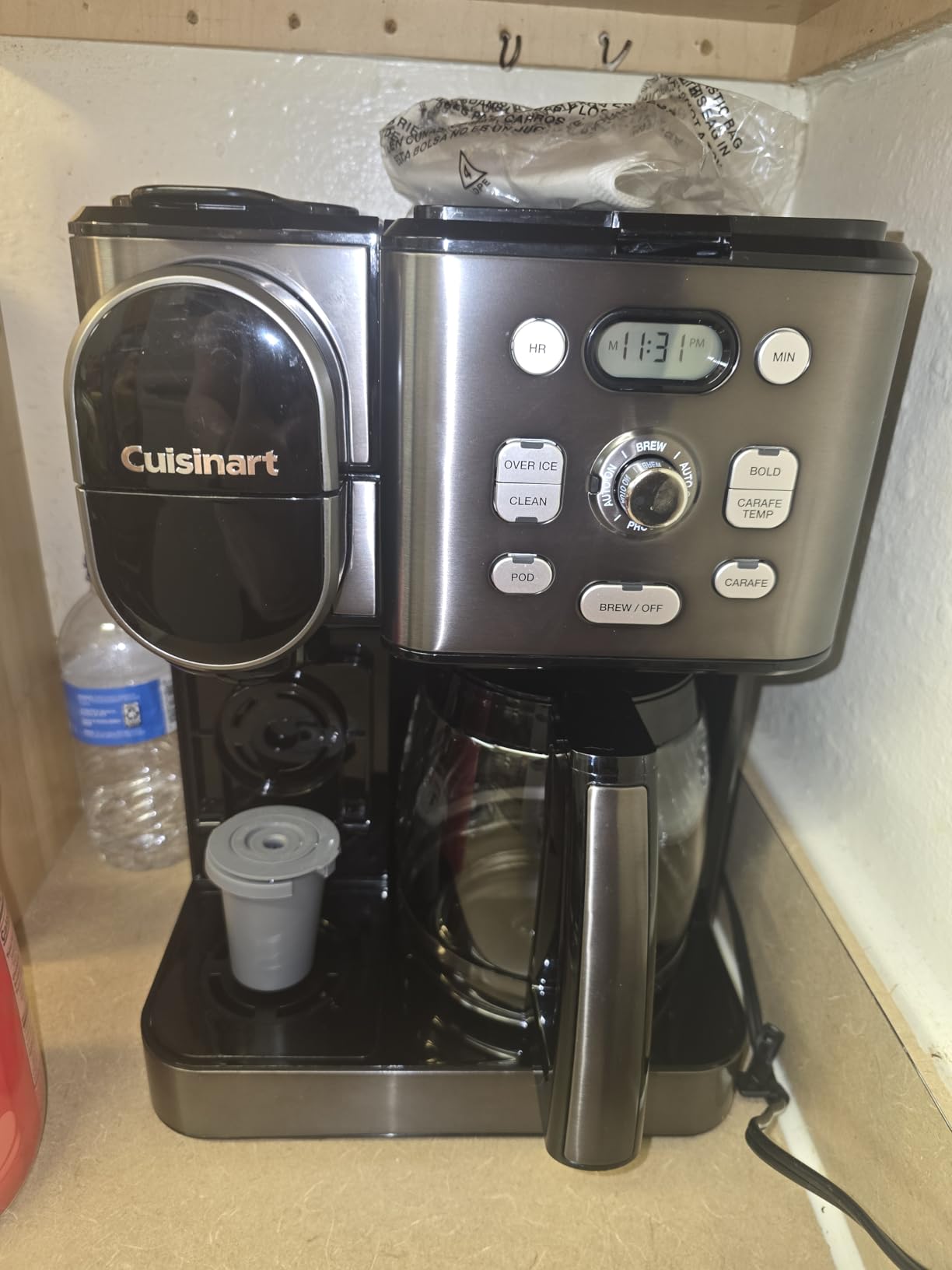Cuisinart 12-Cup Coffee Maker, Single-Serve Brewer Glass Carafe, Automatic Hot & Iced Coffee Machine, Brew Strength Control and Pause, SS-16, Stainless Steel customer photo 1