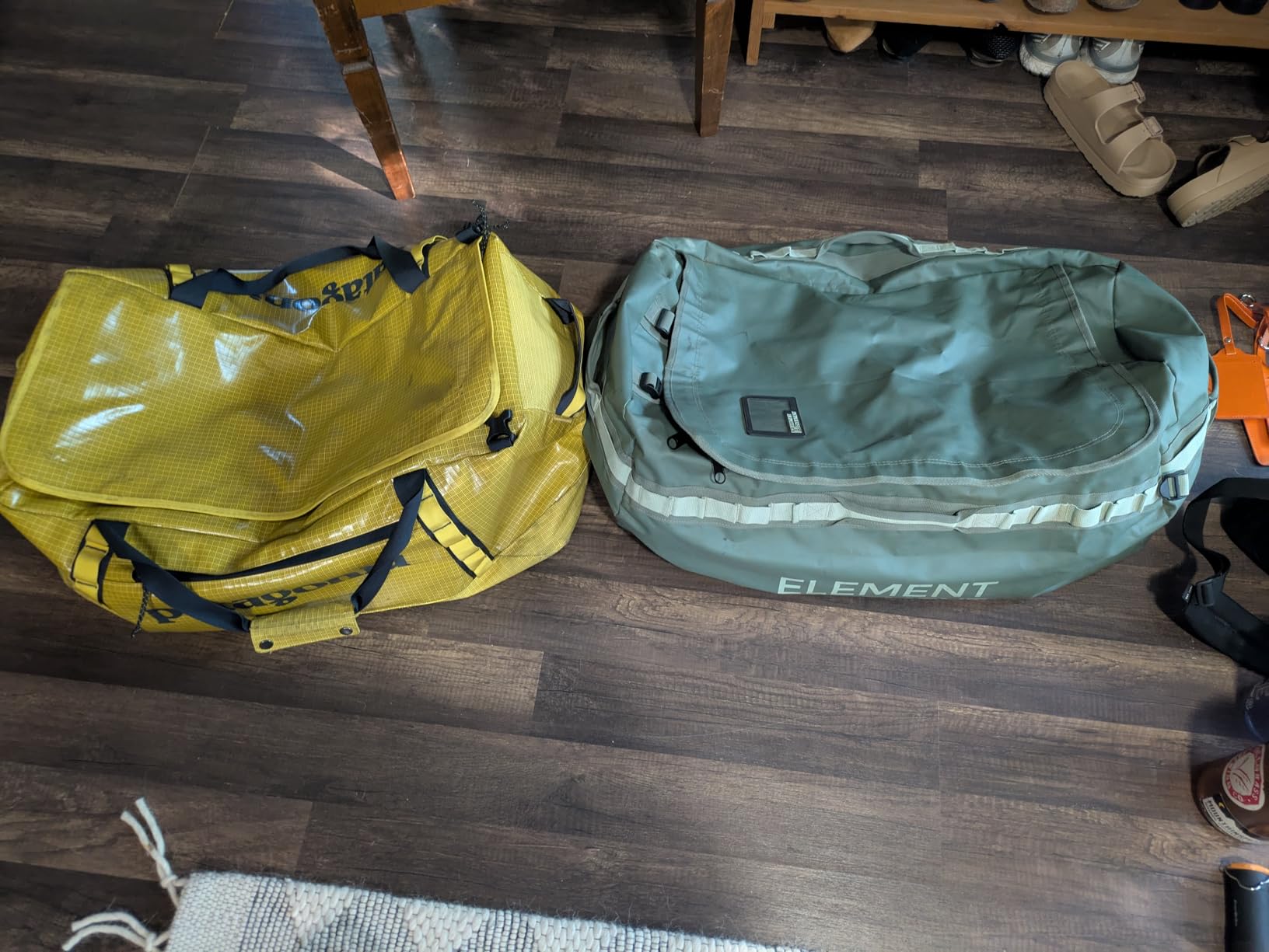 Element Equipment Trailhead Duffel Bag Shoulder Straps Waterproof Yellow Medium customer photo 2