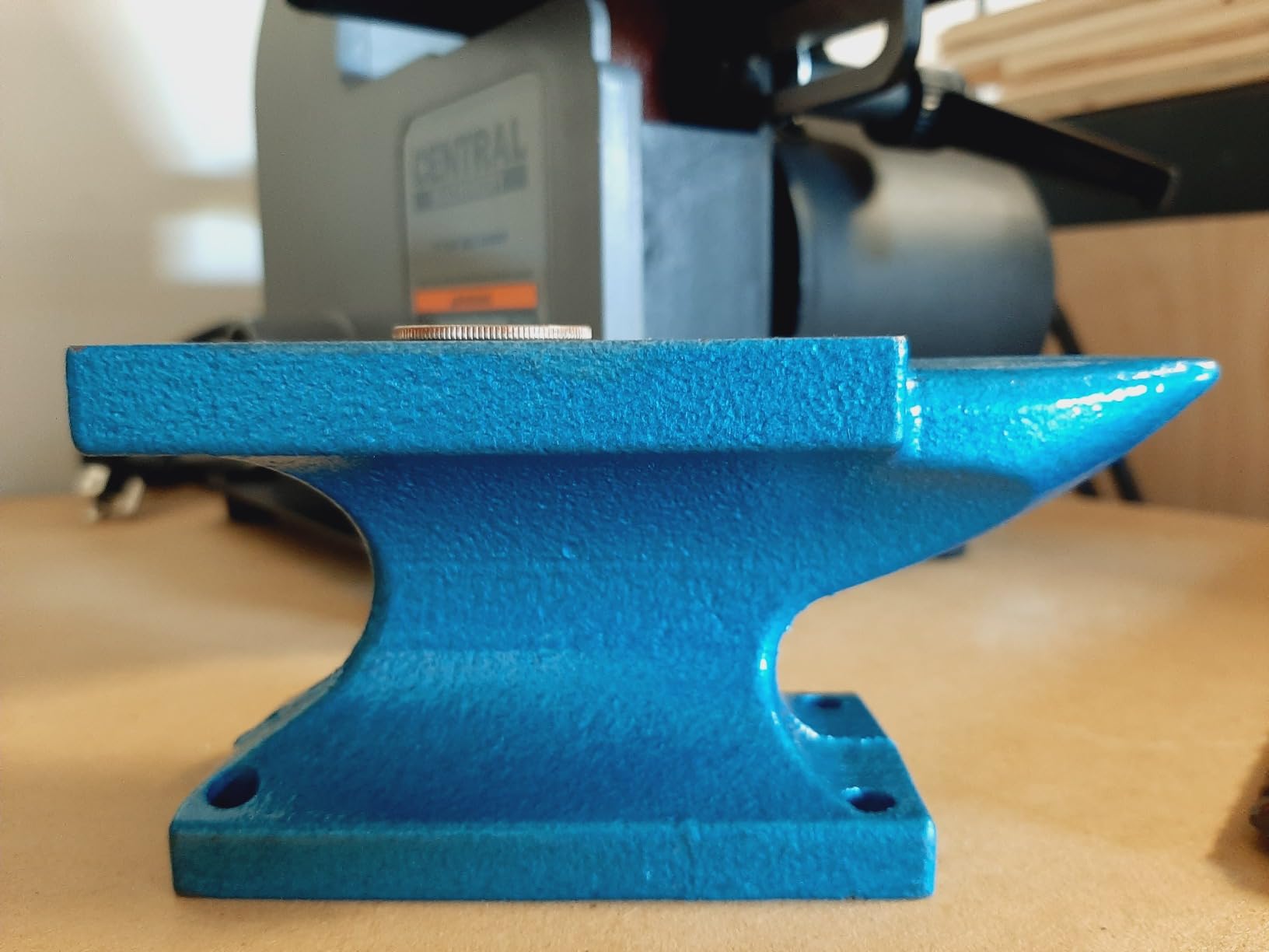 HimaPro Single Horn Anvil for Blacksmith Blue - Cast Iron Anvil- A Wonderful Tool for Blacksmithing and Metal Stamping (55 LBS) customer photo 2