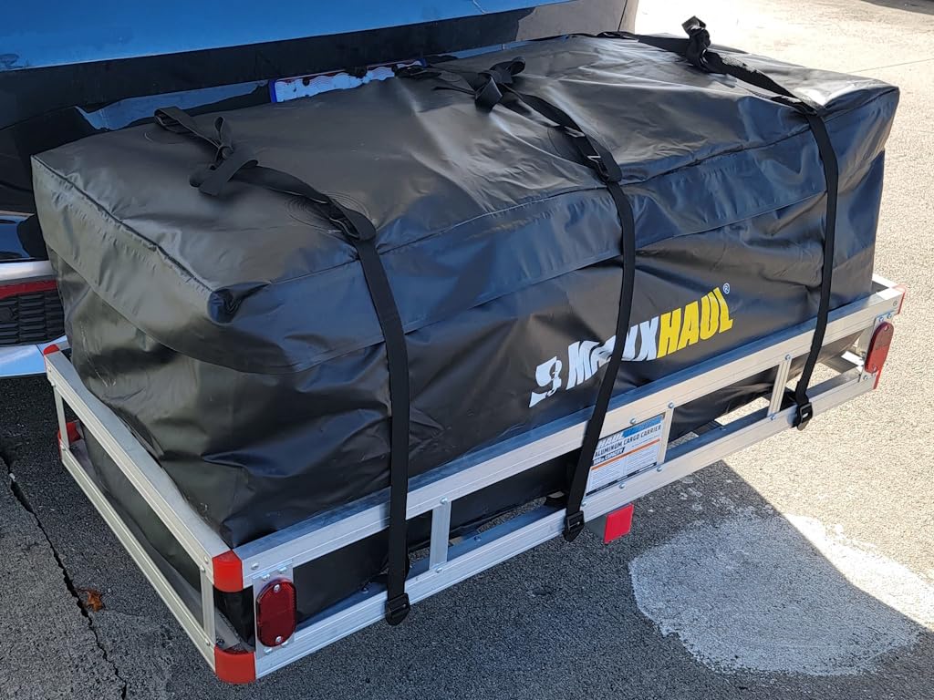 MaxxHaul Rooftop Cargo Bag 15 Cu Ft - Waterproof Universal Car Roof Carrier with Luggage Lock - No Rack Needed - Anti-Slip Mat - 100 lb Capacity - for Cars & SUV's (50719) customer photo 1