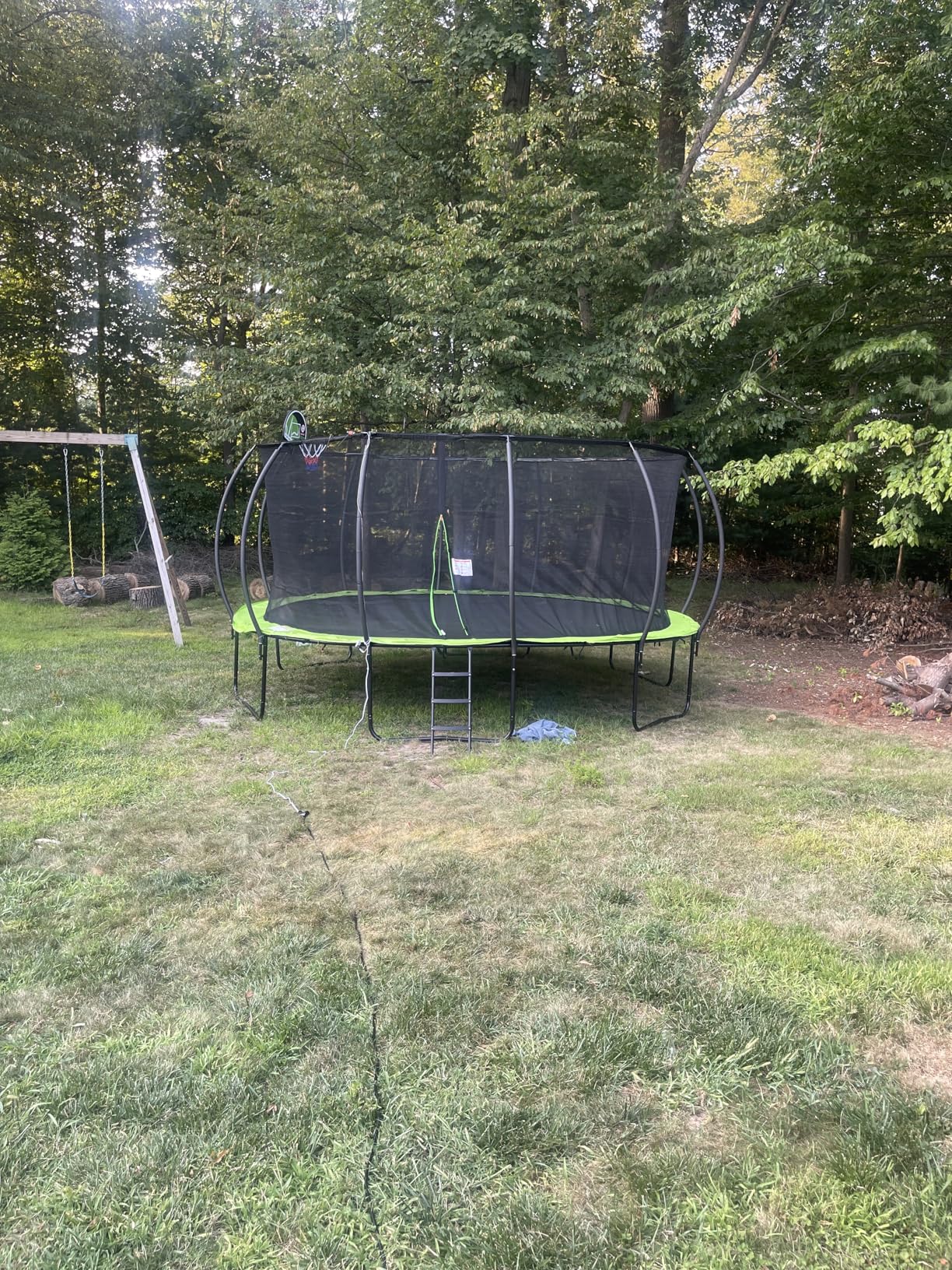 SKYUP 2026 Upgraded 8 10 12 14 15 16 FT 1500lbs Tranpoline for Kids and Adults with Light+Sprinkler+Socks, Recreational Tranpoline with Basketball Hoop, Ladder, ASTM Approved Tranpoline for 7-10 Kids customer photo 1