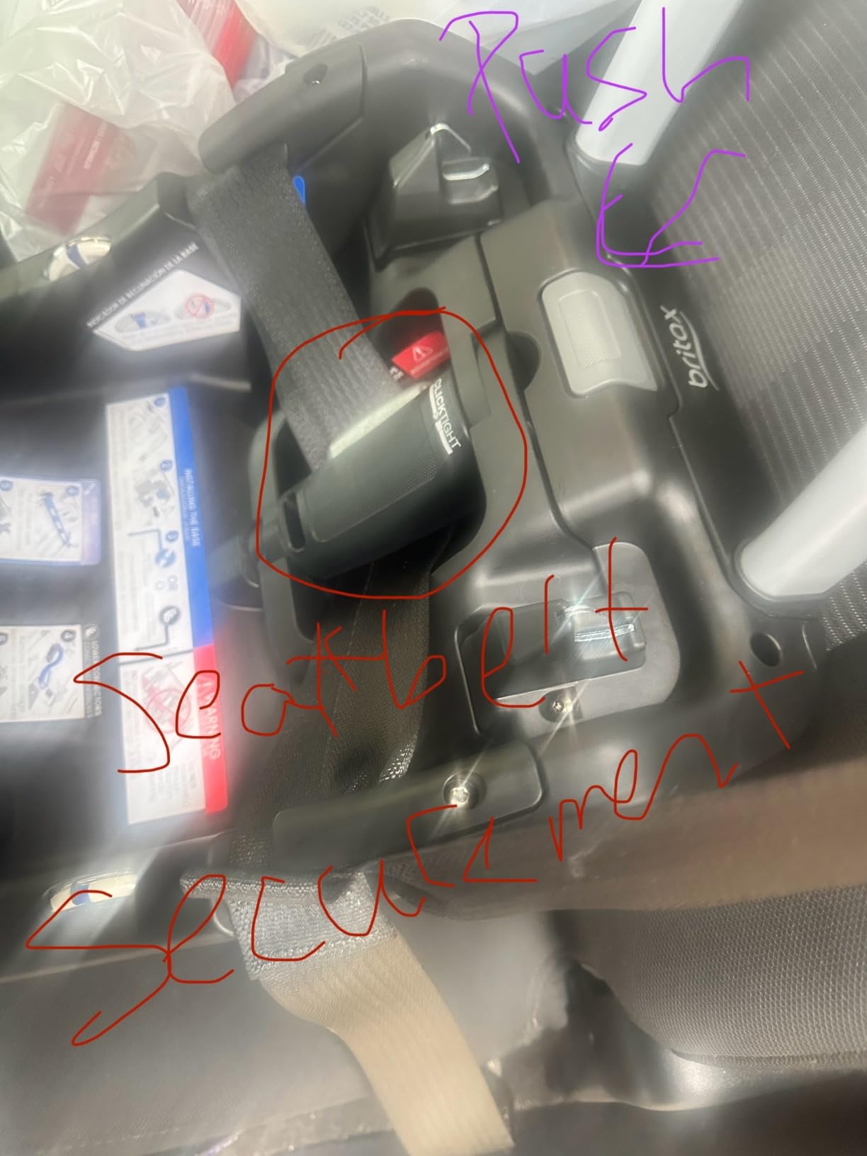 Britax Willow S Infant Car Seat with Alpine Base, ClickTight Technology, Rear Facing Car Seat with RightSize System, Graphite Onyx customer photo 1