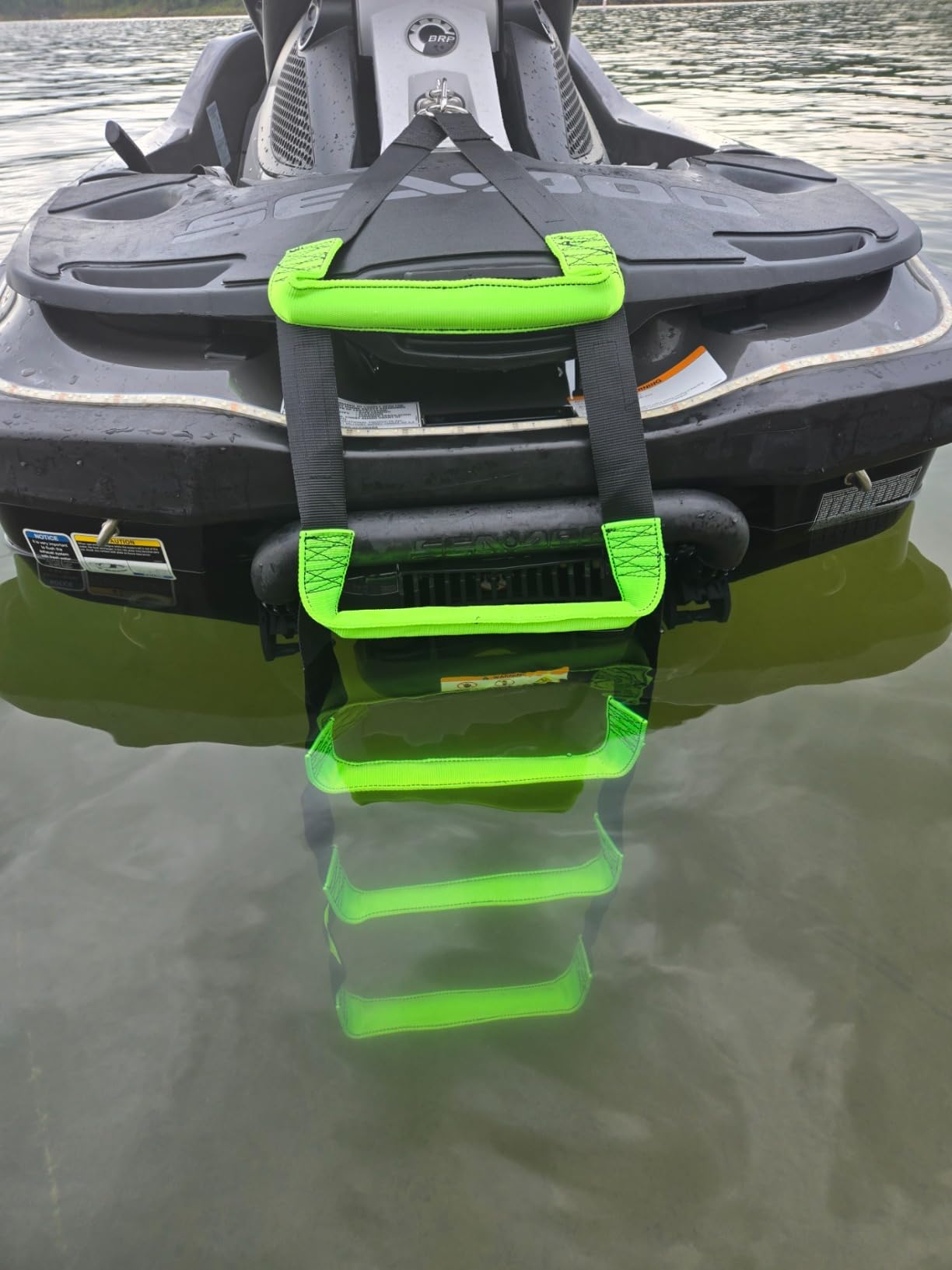 itayak 5 Step Boat Rope Ladder, Foldable Assist Boarding Outdoor Climbing Rope Ladder for Inflatable Boat, Pontoon Boat, Sailboat, Kayak customer photo 1