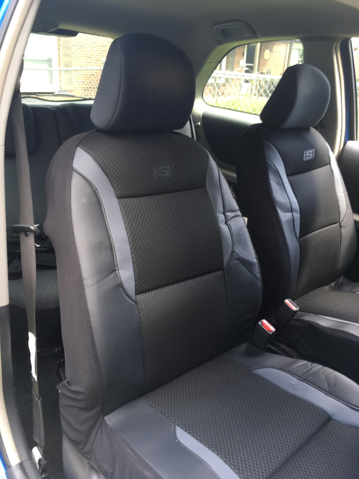 Skechers Memory Foam Seat Covers, Air Cool Mesh Thick Car Seat Covers, Car Seat Covers Front Seats Airbag Compatible, Universal Automotive Comfort for Most Cars, Vans, Trucks, SUV,Black customer photo 1