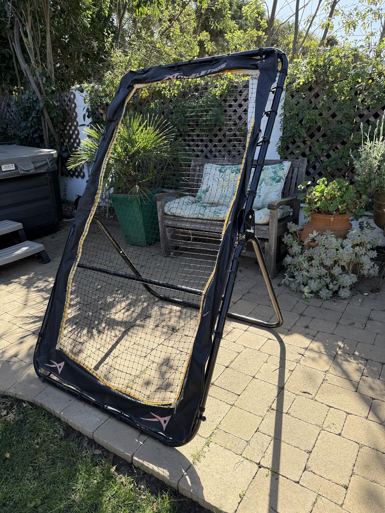 ACELETIQS Lacrosse Rebounder for Backyard 4x6 Feet Baseball Rebounder Volleyball Rebounder - Lacrosse Ball Pitchback, Throwback, Bounce Back Training Wall [Carry Bag Included] customer photo 1