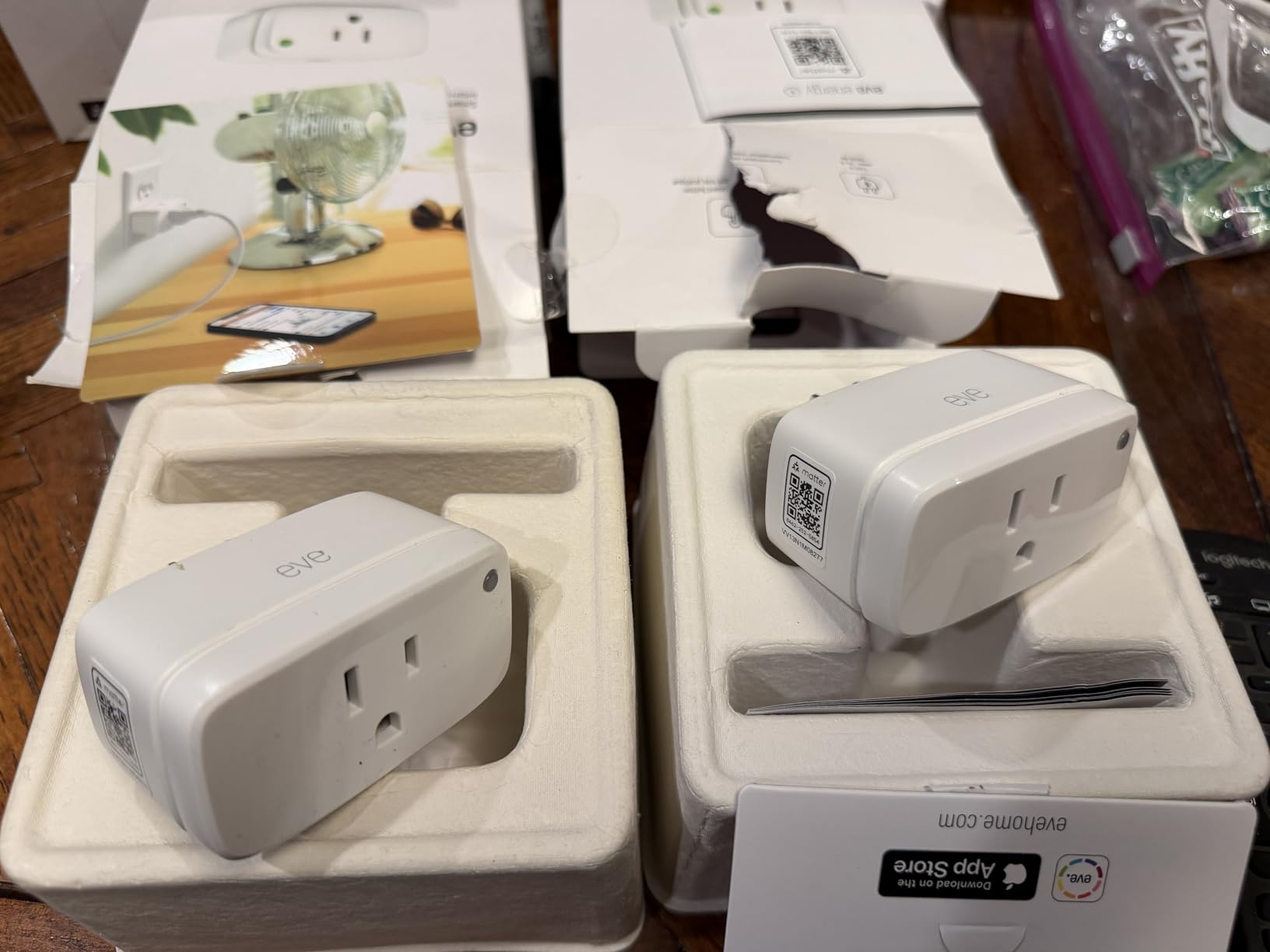 Eve Energy (Matter) 2 Pack - Smart Plug, App and Voice Control, 100% Privacy, Matter Over Thread, Works with Apple Home, Alexa, Google Home, SmartThings customer photo 2