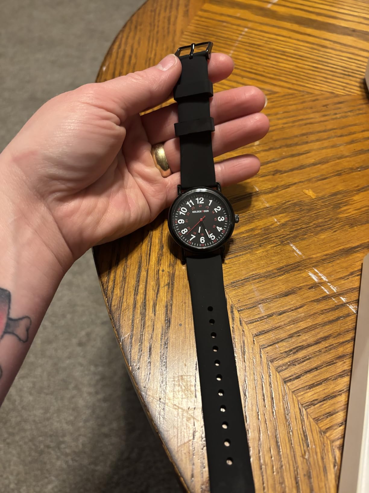 Waterproof Nurse Watch for Medical Professionals, Students Women Men - Military Time Luminous Easy Read Dial, 24 Hour with Second Hand, Colorful Silicone Band customer photo 2