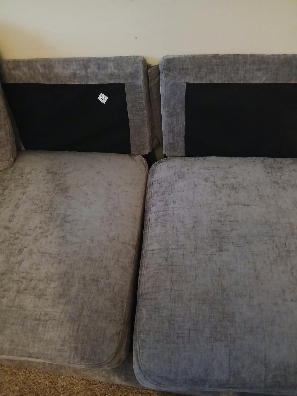 Furniwell Convertible Sectional Sofa Couch, 4 Seat Sofa Set for Living Room U-Shaped Modern Fabric Modular Sofa Sleeper with Double Chaise & Memory Foam (Fabric, Grey) customer photo 2