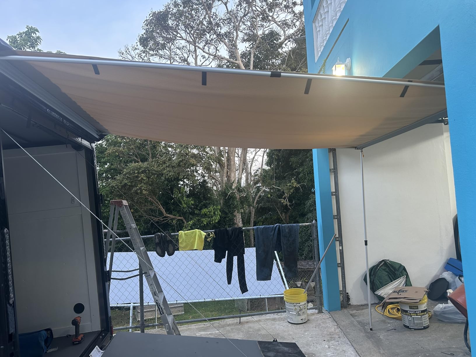 SAMOUT Vehicle Awning, 6.6ft x 10ft, Rooftop Pullout Ripstop UPF50+ Side Awning customer photo 2