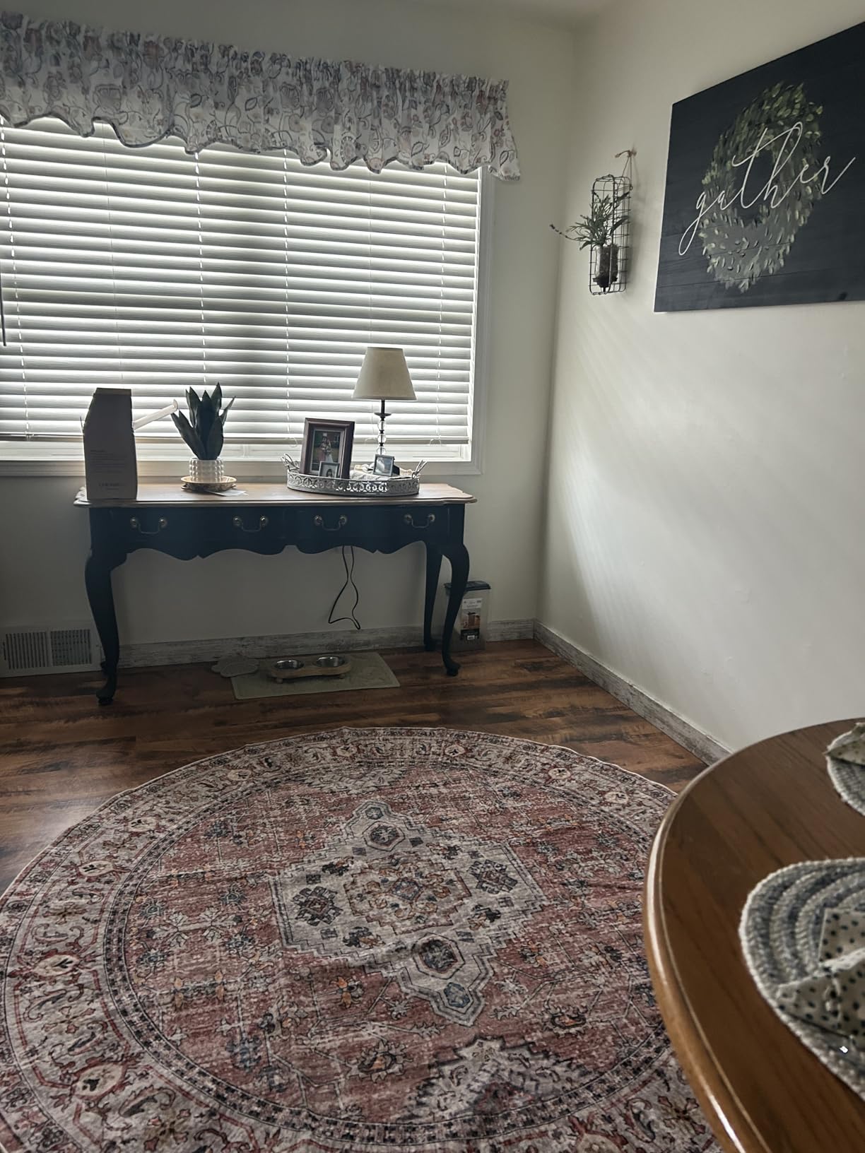 Lahome Oriental Washable Kitchen Runner Rug Non Slip, 2x8 Bathroom Runners for Hallways with Rubber Backing, Vintage Soft Long Carpet for Laundry Bedroom Eleanor, Peach/Orange customer photo 2