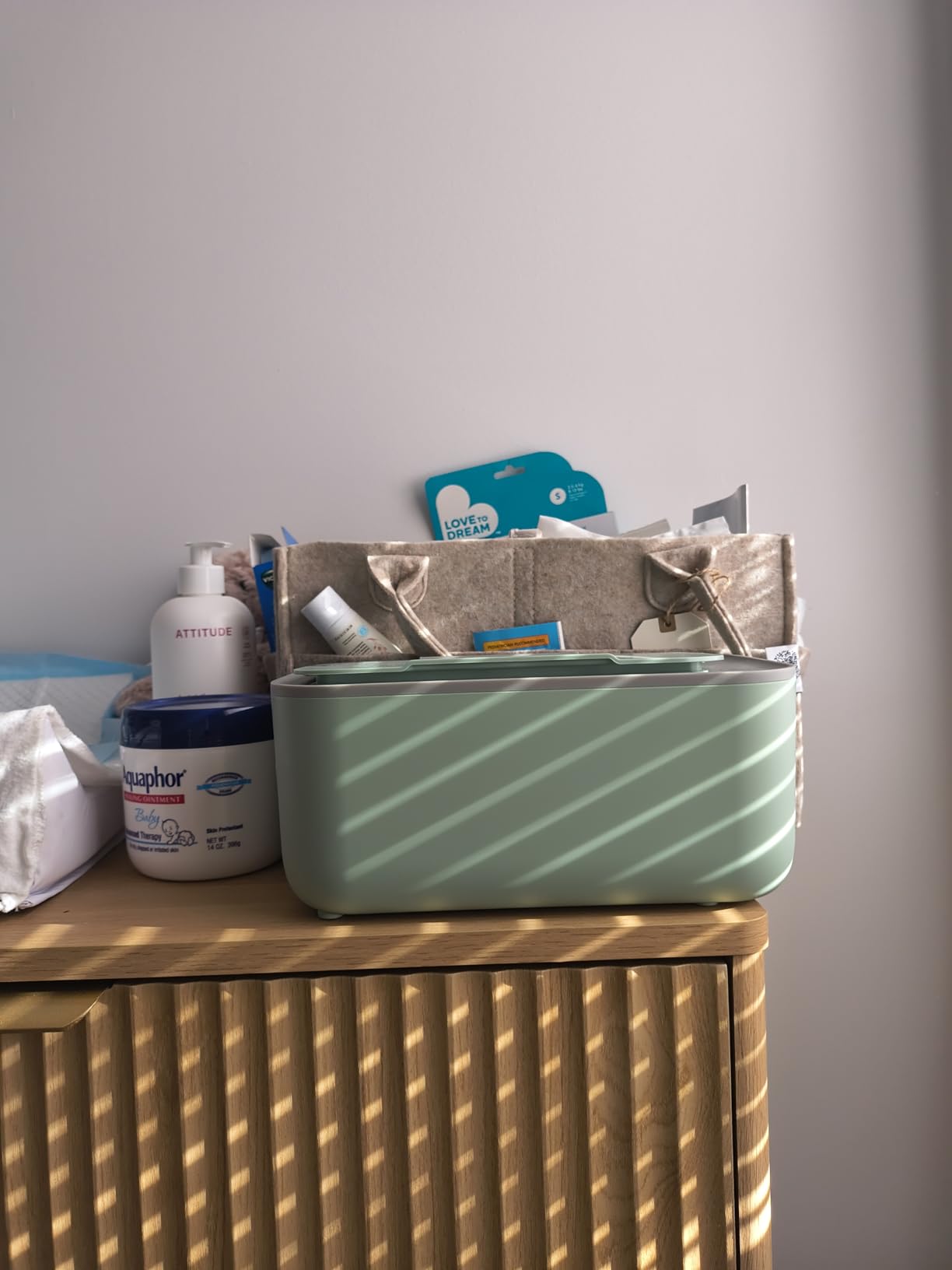 Baby Wipe Warmer, 3-Level Temperature Control, Quiet and Even Heating, Large Capacity for Diaper Changes customer photo 1