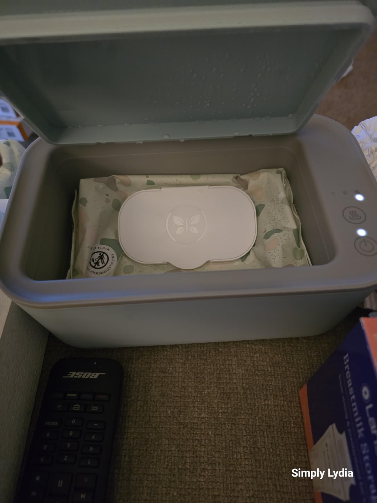 Baby Wipe Warmer, 3-Level Temperature Control, Quiet and Even Heating, Large Capacity for Diaper Changes customer photo 2