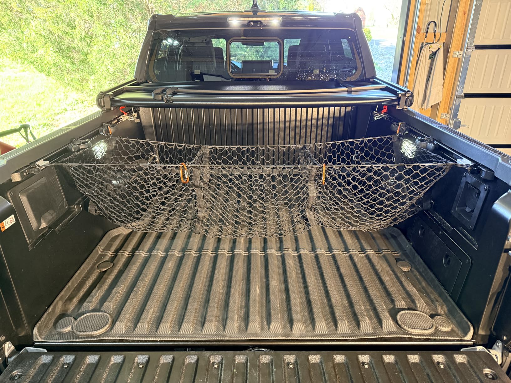 TacoNets Three Pocket Cargo Net for 2005-2026 Toyota Tacoma - Patented Design - Premium Truck Bed Organizers & Storage - Grocery Holder - Designed in USA customer photo 1