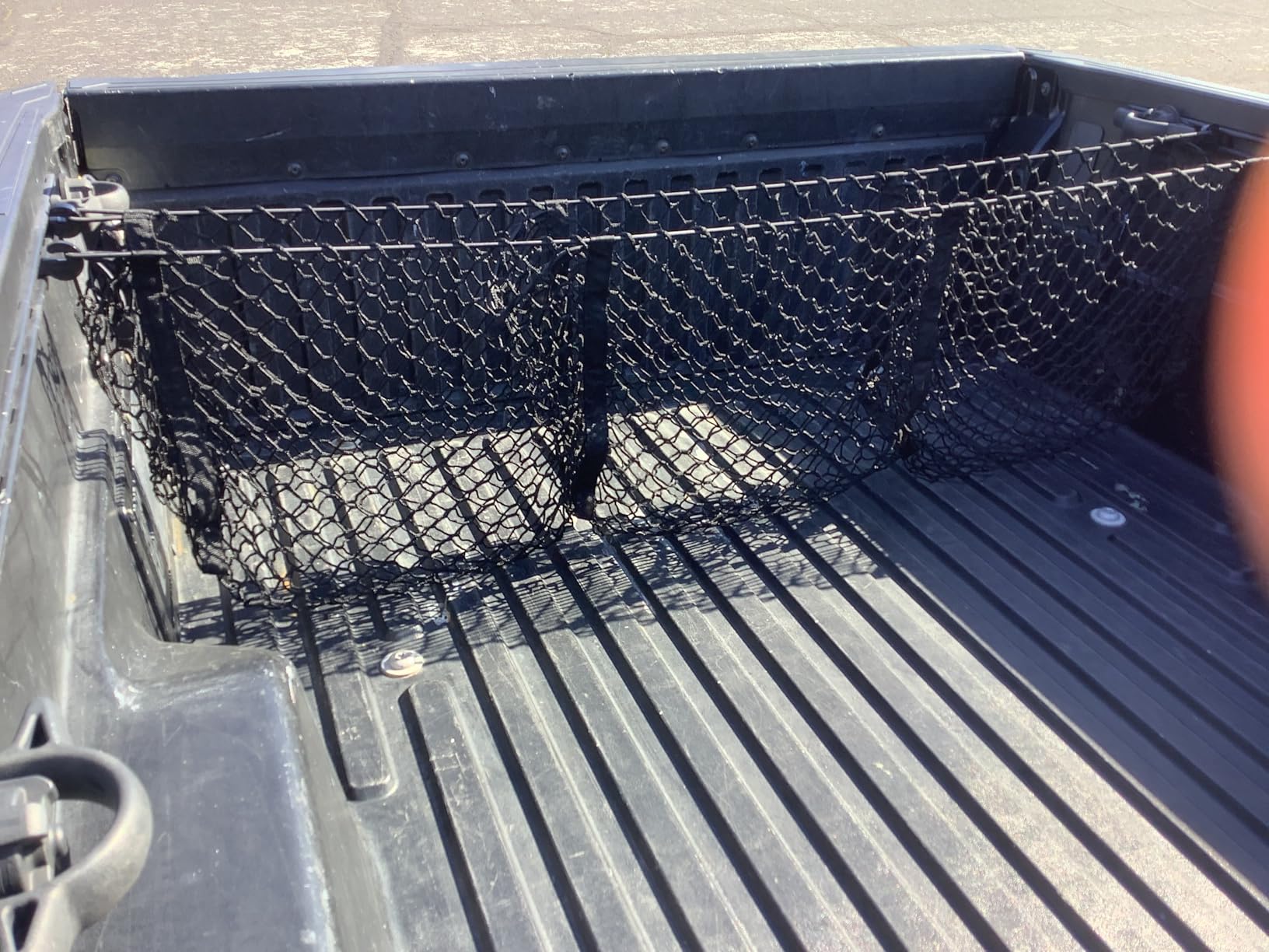 TacoNets Three Pocket Cargo Net for 2005-2026 Toyota Tacoma - Patented Design - Premium Truck Bed Organizers & Storage - Grocery Holder - Designed in USA customer photo 2