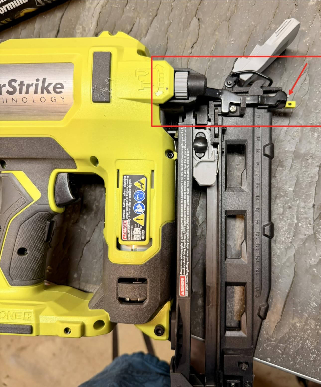 ONE+ 18V 16-Gauge Cordless AirStrike Finish Nailer (Tool Only), P326 customer photo 1