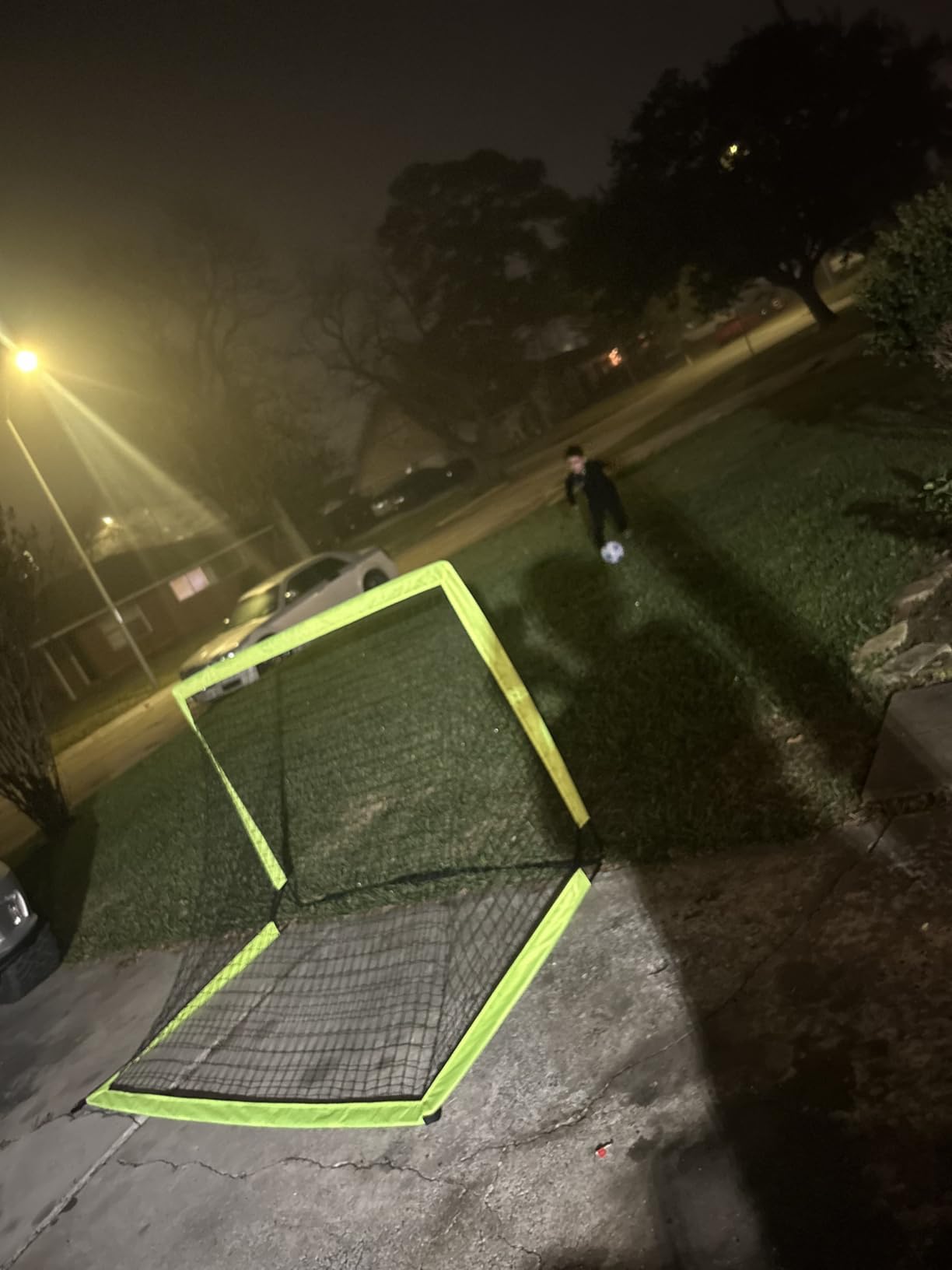 Kids Soccer Goals for Backyard Set of 2, 4 x 3 ft/6 x 4 Toddler Soccer Goal Training Equipment with Soccer Ball, Cones, Pop Up Soccer Net for Kids Age 3-5 4-6 6-8 8-12 10-12 Outdoor Games Sports Gifts customer photo 2