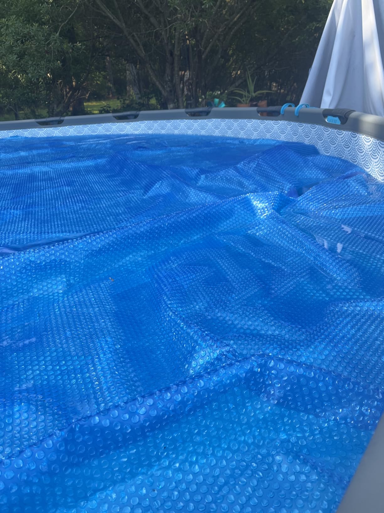 In The Swim 24' Standard Blue Round Solar Pool Cover 8 Mil for Solar Heating Above Ground Pools and Inground Pools customer photo 2