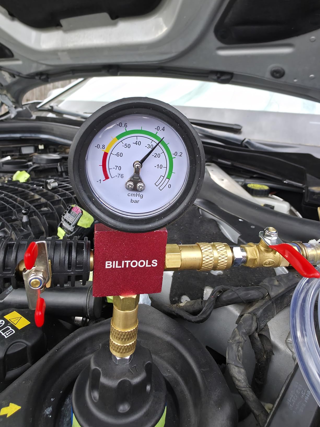 BILITOOLS Radiator Coolant Pressure Tester & Vacuum Refill Kit, 28-Piece Universal Cooling System Radiator Leak Tester & Refiller customer photo 2