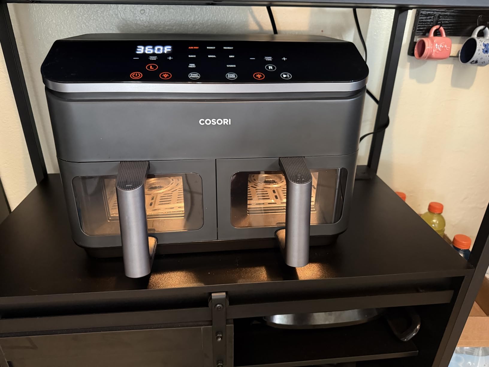 Cosori Dual Air Fryer 9Qt - 10-in-1, Fresh Balanced Meals for Family with Double Baskets, Sync Cook & Finish customer photo 2