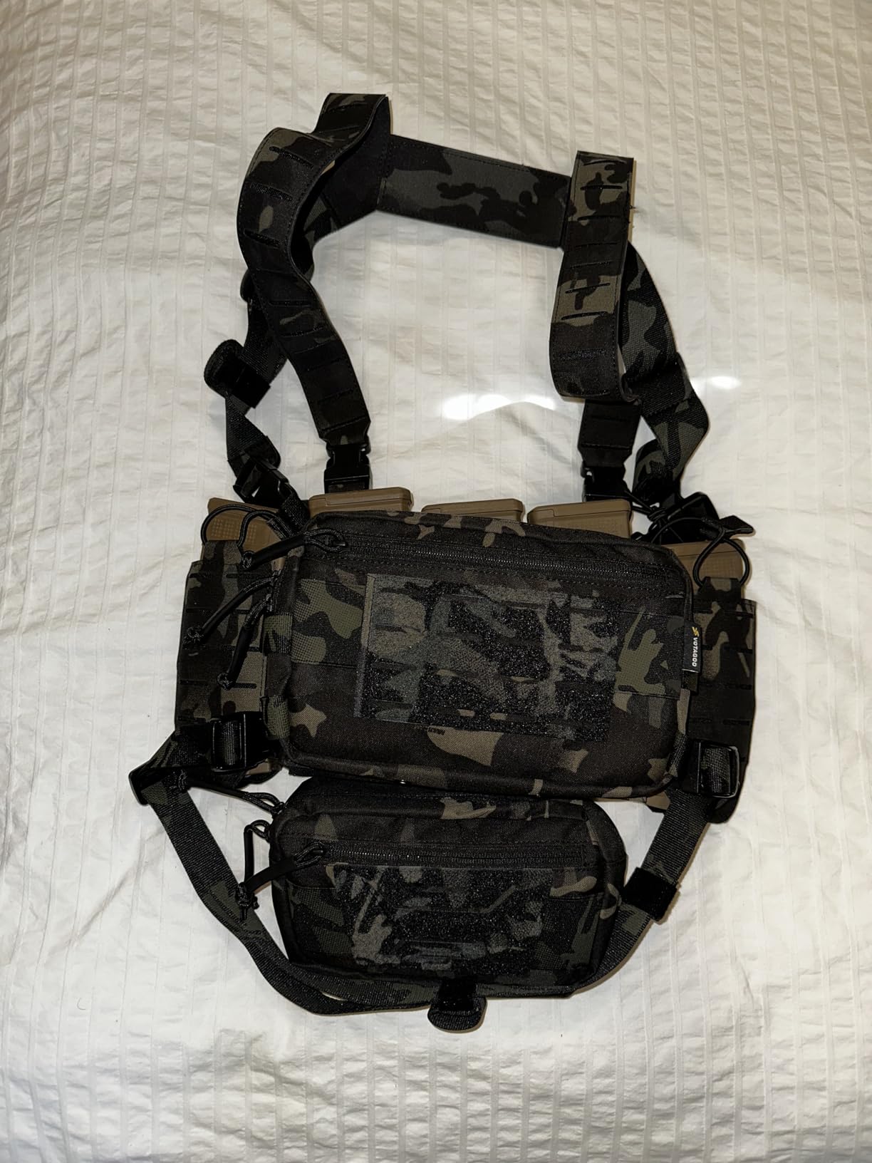 VOTAGOO Chest Rig-Tactical Chest Rig, Molle Modular Micro Fight Chest Rigs Adjustable & Detachable with 5.56/7.62 Magazine Pouch customer photo 2