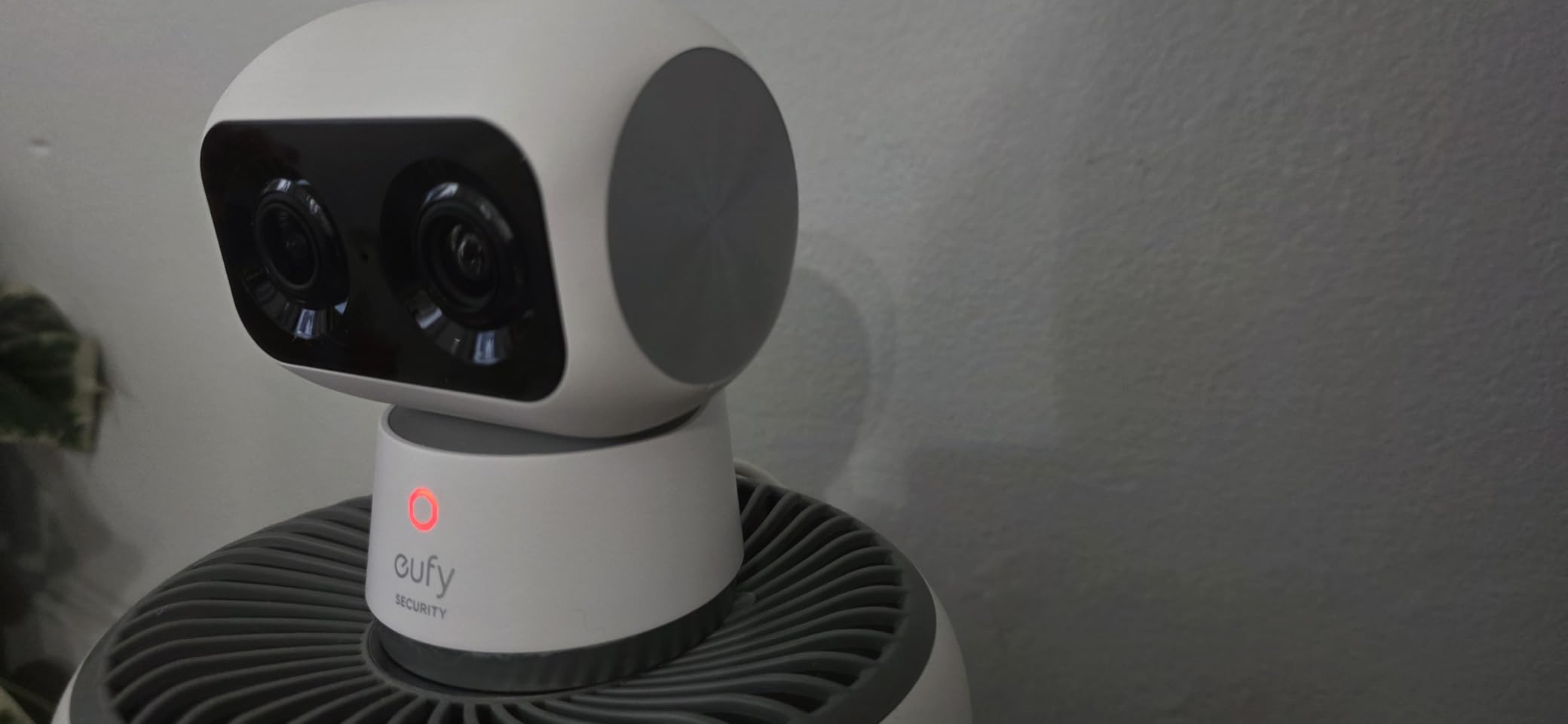 eufy Security 4K Indoor Cam S350, No Subscription, Dual Cameras, 8× Zoom, 360° Coverage, Works as a Pet Camera, Nanny/Senior/Baby Monitor, AI Auto-Tracking, Human/Pet/Cry Detection, 2.4/5 GHz Wi-Fi customer photo 1