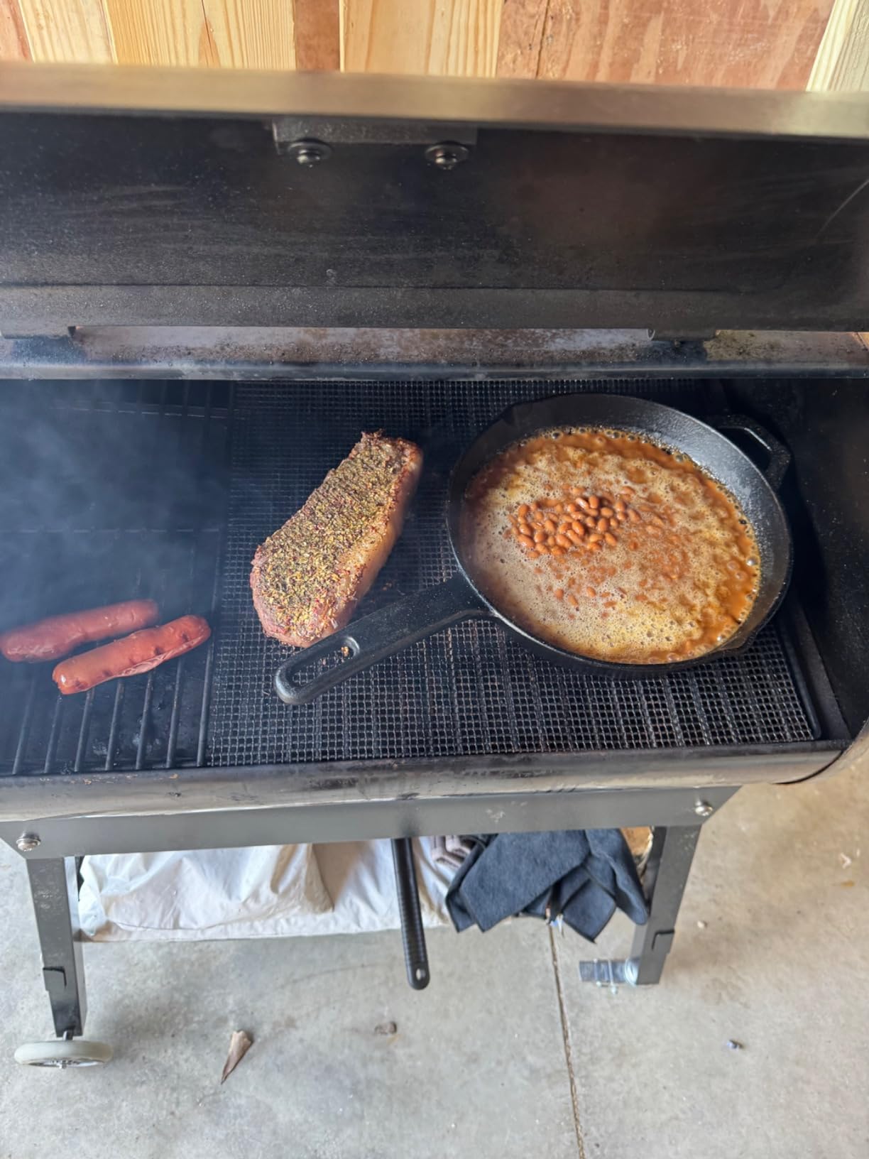 Patio Legend 600 Pellet Smoker, Pellet Grill with Wifi & App Connectivity, Outdoor Smokers Grills, Wood Pellet Grills, Temp Range 180 to 700+, Smoker Grill + Grilling Basics Bundle customer photo 1