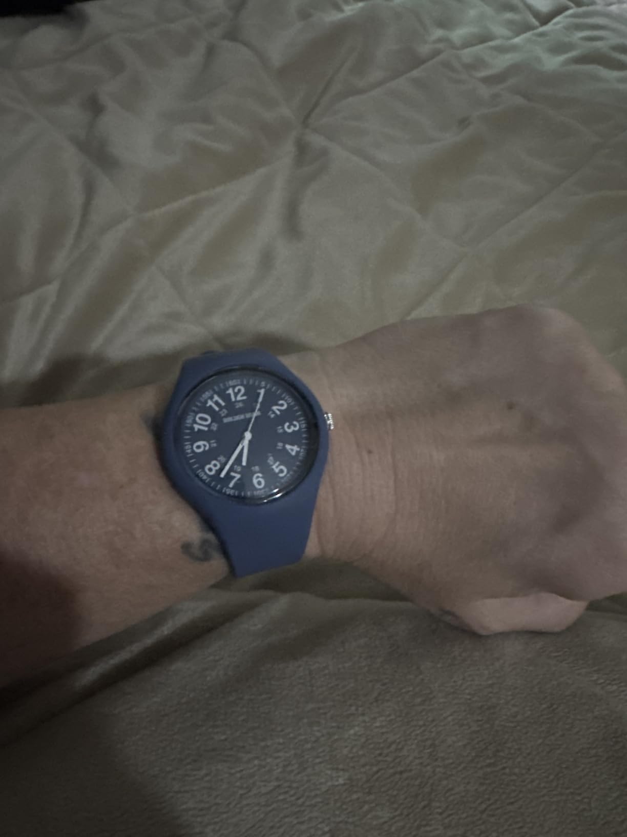 GOLDEN HOUR Waterproof Sports Analog Unisex Watches for Nurse Medical Professionals, Students - Military Time Glowing Easy to Read Dial, Jelly Silicone Strap customer photo 2