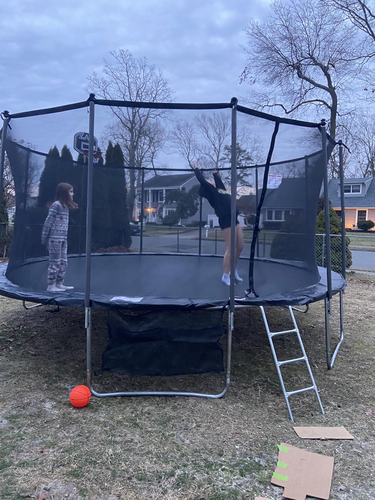 YORIN Outdoor Backyard Bouncer with Basketball Hoop, Heavy Duty Jumping Set for Kids & Adults, 8FT 10FT 12FT 14FT 15FT 16FT, 1500LBS Capacity, ASTM Certified, Galvanized Steel Frame customer photo 1