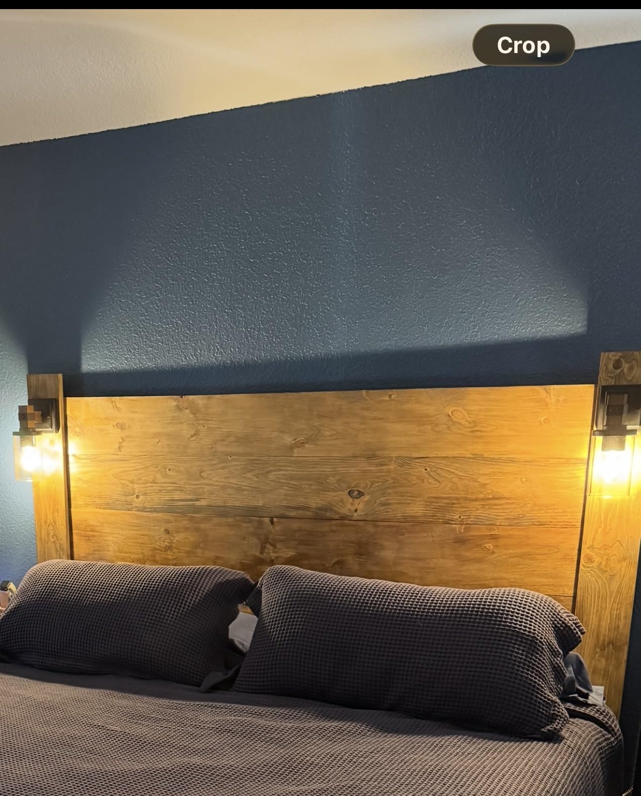 EDISHINE Wall Sconces Set of 2, Farmhouse Vanity Lights Fixtures for Bathroom, 1-Light Faux Wood Rustic Bath Wall Mount Lamp with Clear Glass Shade for Hallway, Living Room, Mirror, Kitchen customer photo 1