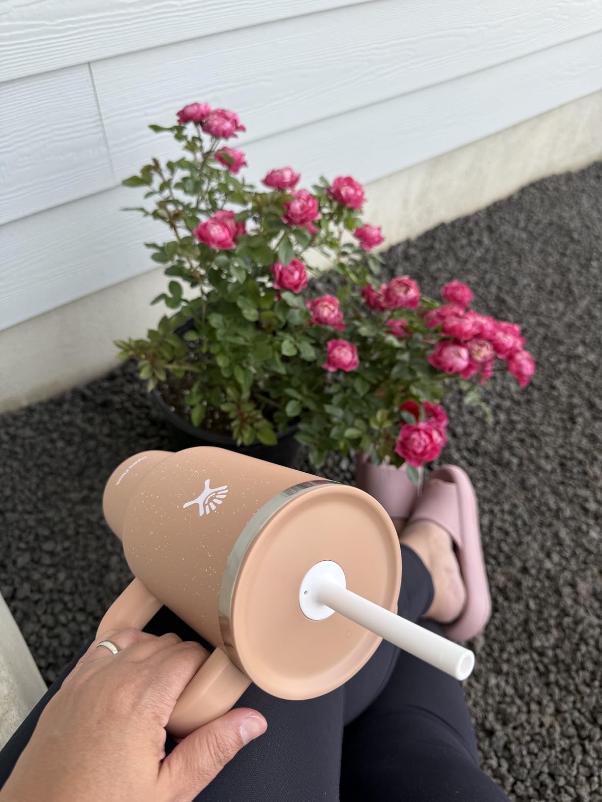 Hydro Flask 40 Oz Travel Tumbler with Handle Lid and Straw Insulated Stainless Steel Lupine customer photo 2