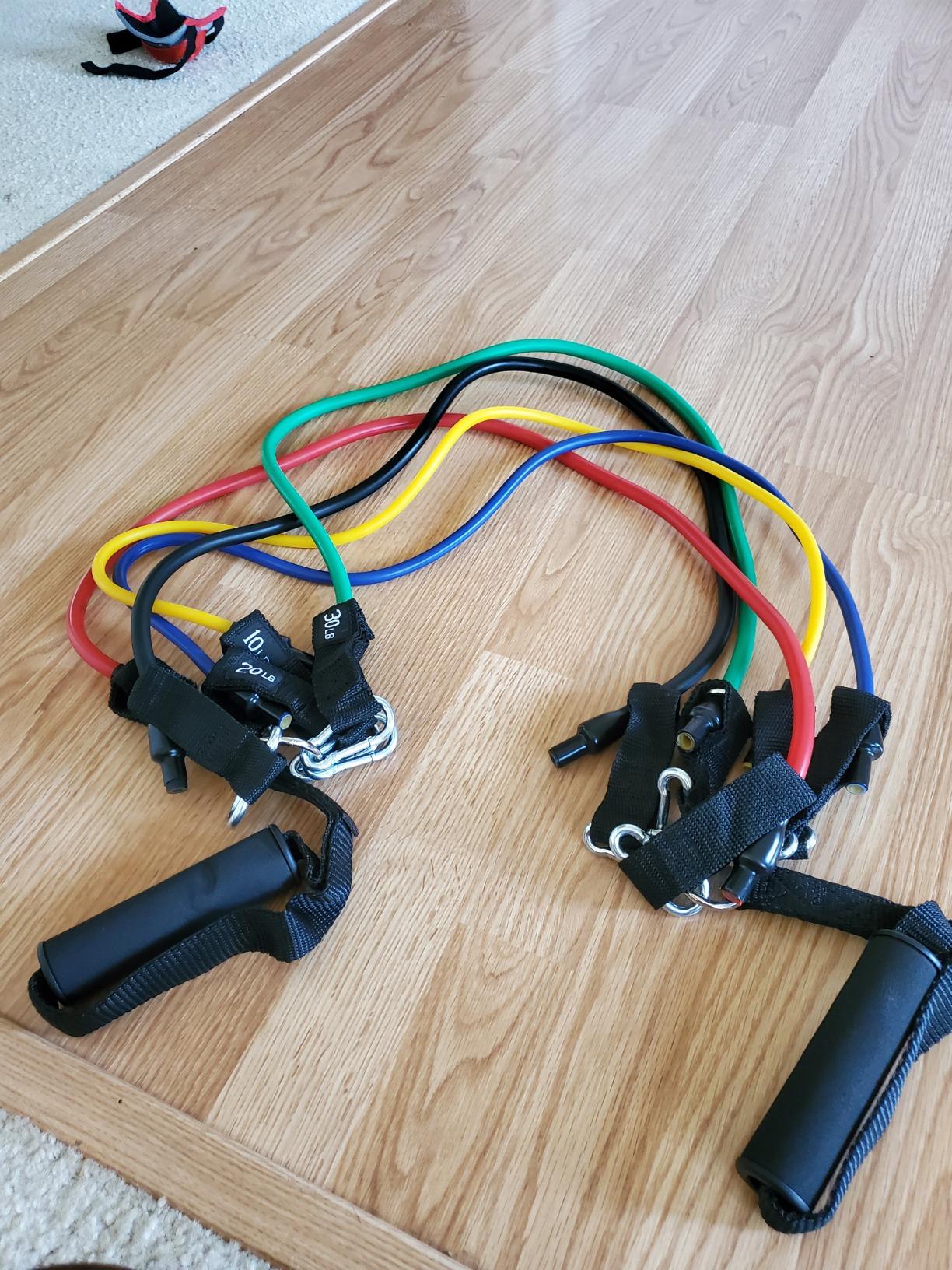 WHATAFIT Heavy Resistance Bands 300LBS with Handles for Men Women customer photo 1