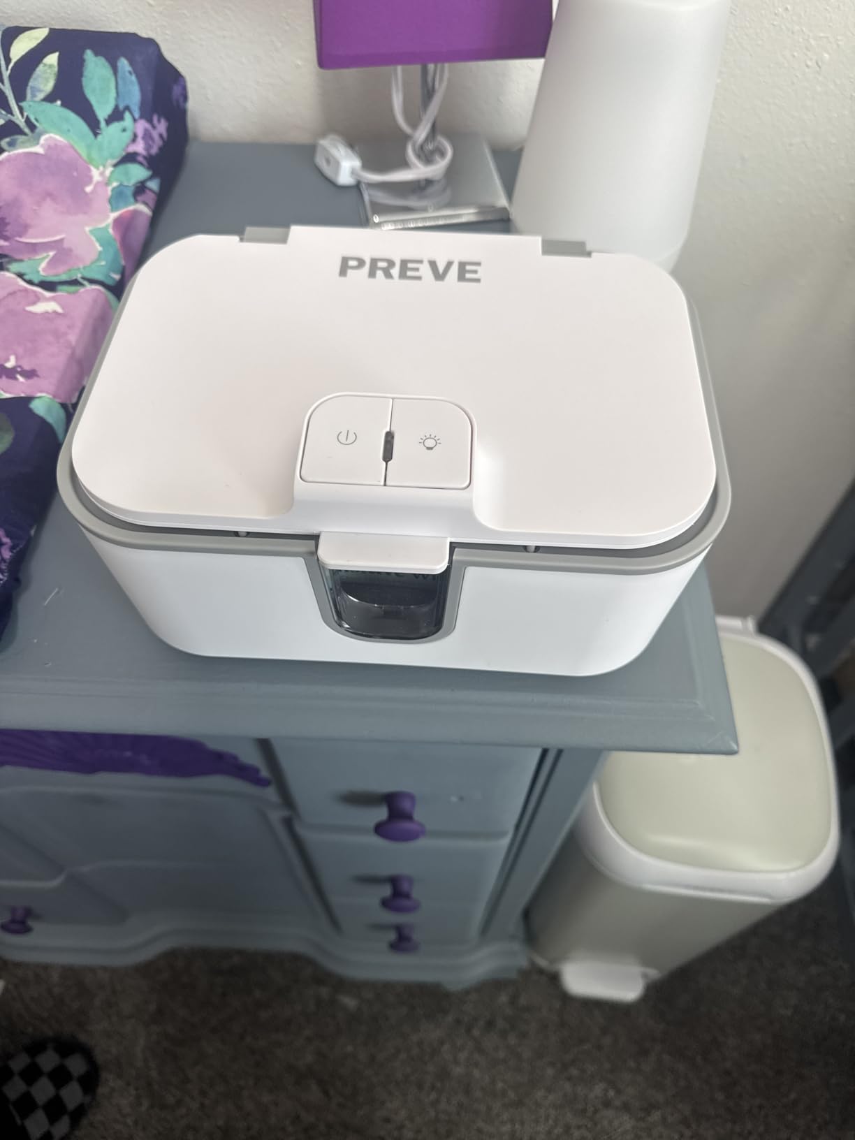 Wet Wipes Heater, Baby Wipe Warmer, Night-Ready Warm Wipes Dispenser with Moisture Lock, Large Capacity for Busy Parents, Soft Surround Heating, Safe & Even Warmth for Newborns customer photo 2